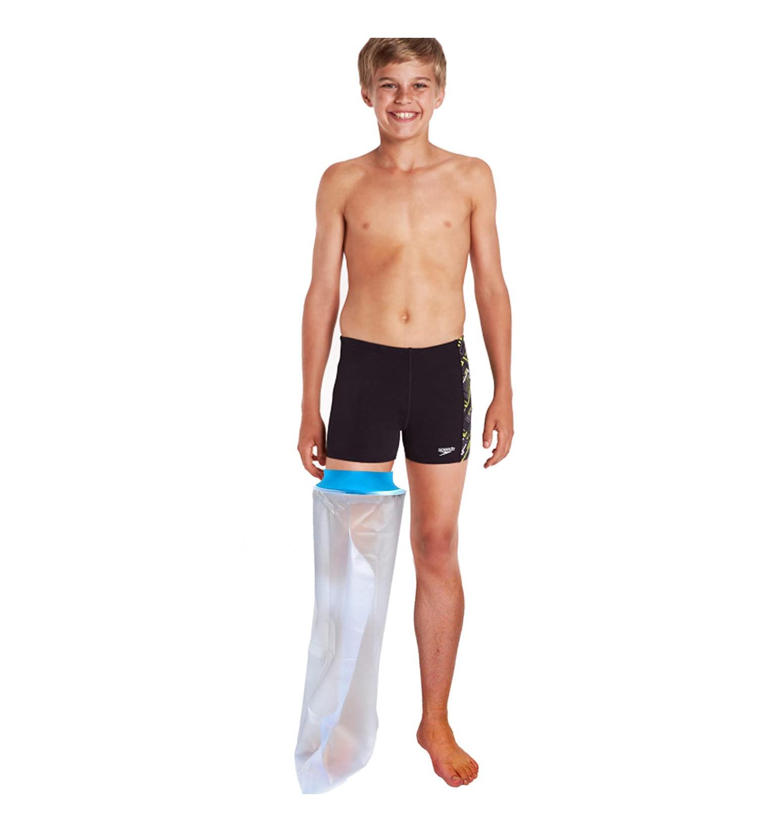 Waterproof Kids Cast Cover for Long Leg - Watertight Bandage Protector for Bath and Shower - Orthopedic Boot and Ankle Cast Bag (Large) - Buy Online on GoSupps.com