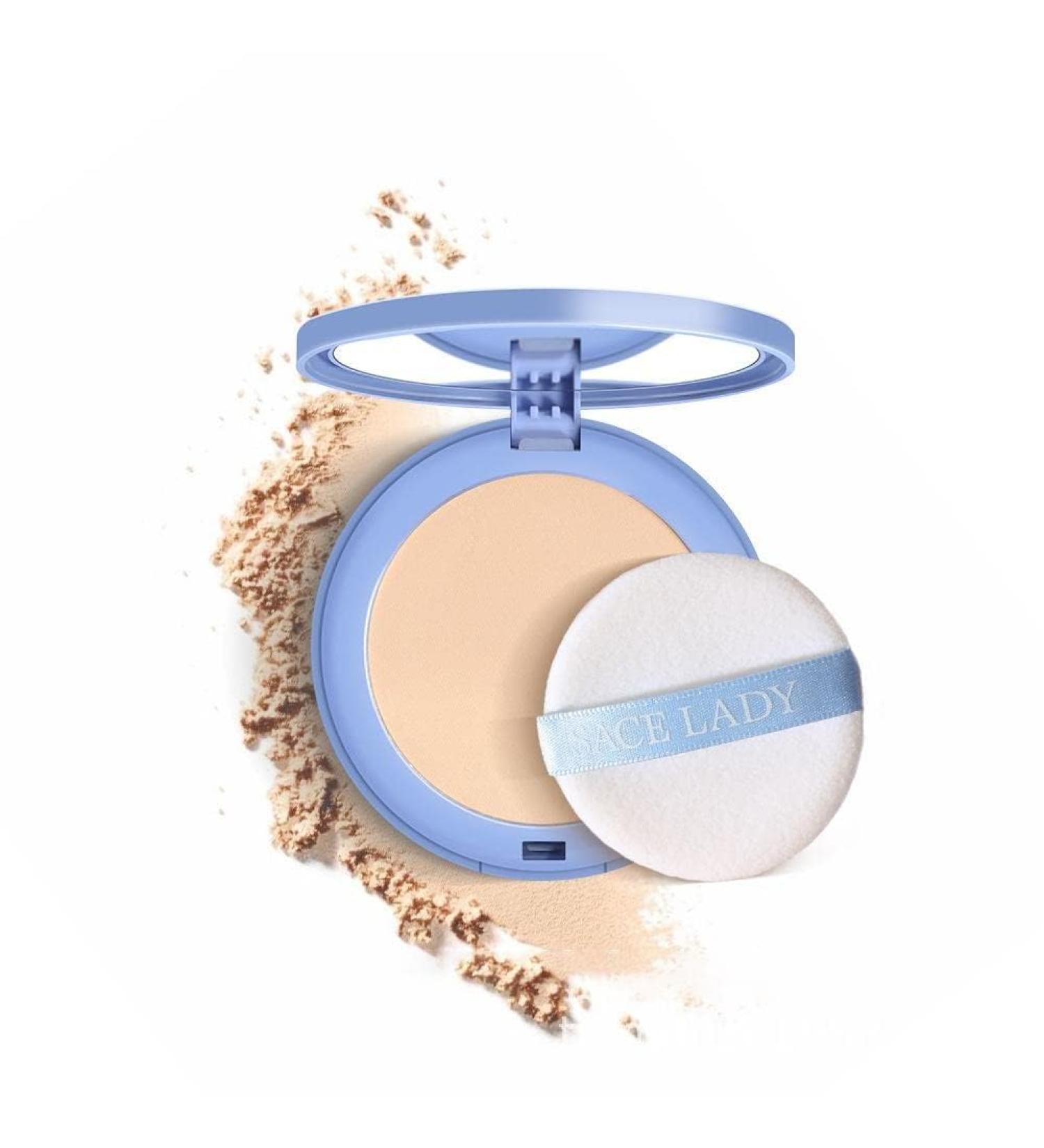 Portable Electric Warming Tray Face Powder Lady Silk Soft Mist Powder Cake/337 Pure Beige