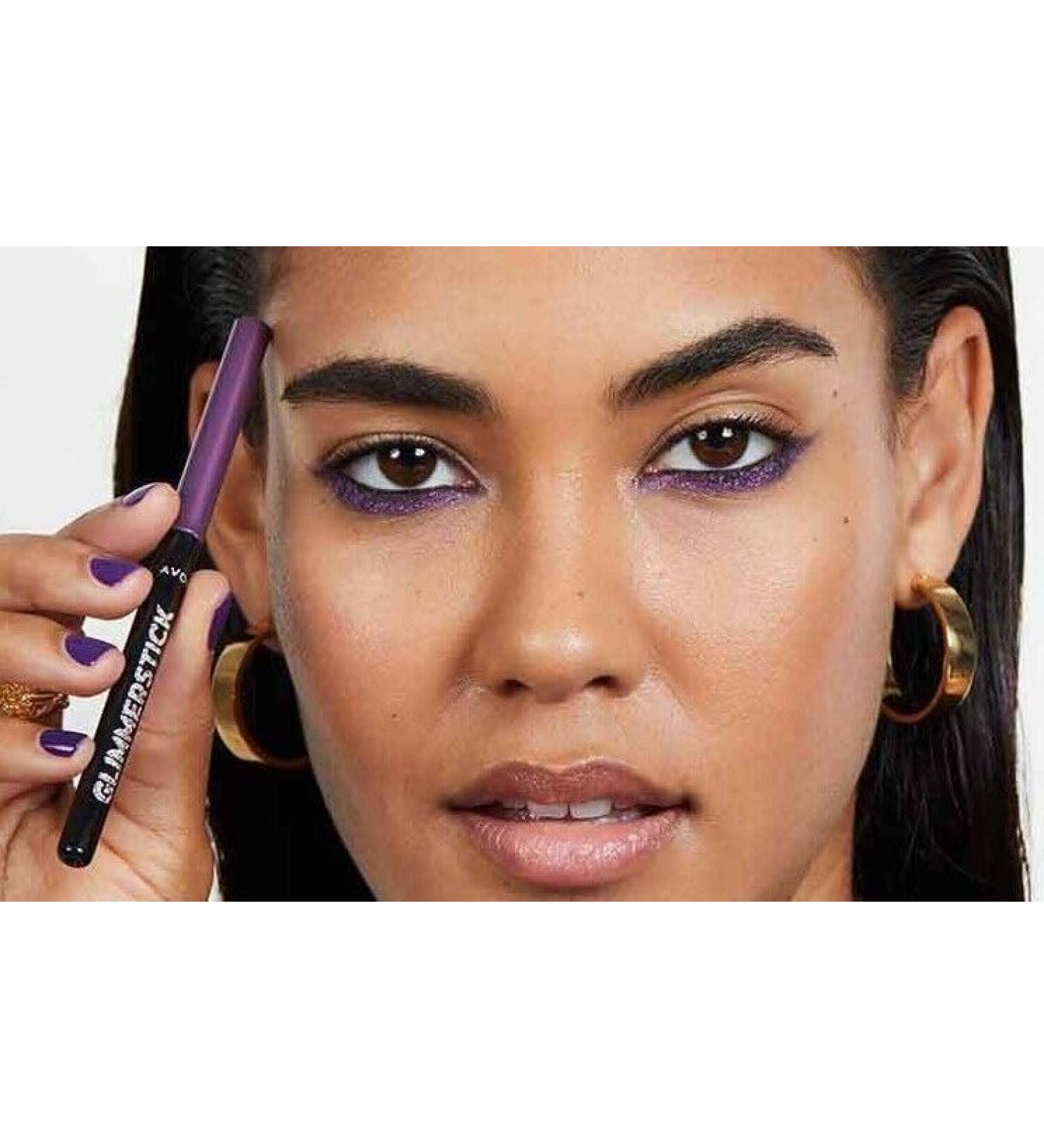 2 x Avon Glimmerstick Eyeliner Twist Up - No Need To Sharpen (Sugar Plum)