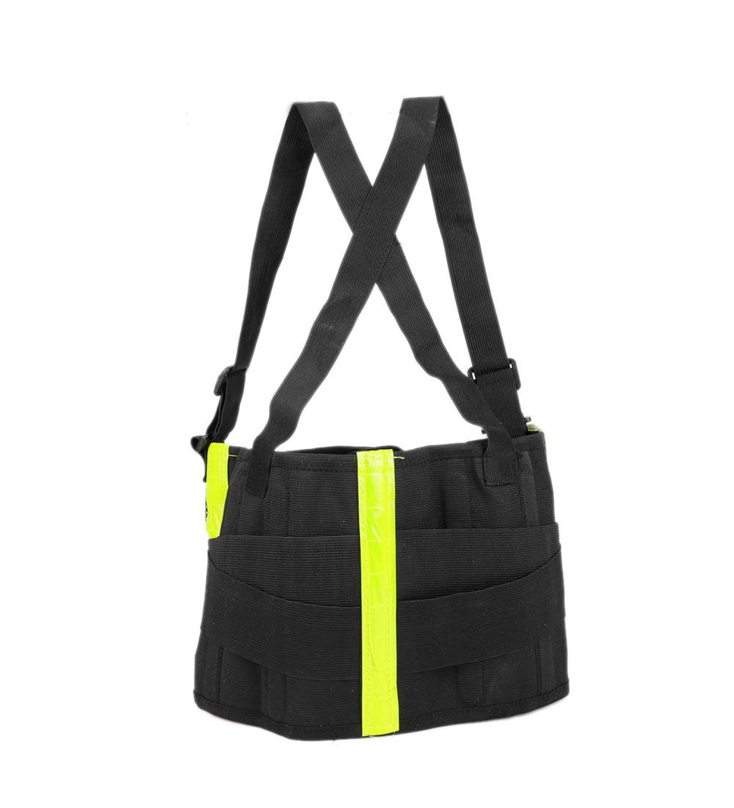 Cyrank Back Brace for Lower Back Pain - Comfortable Lumbar Support Belt with Reflective Strip (XXXL) - Breathable & Adjustable Back Support - Buy Online on GoSupps.com