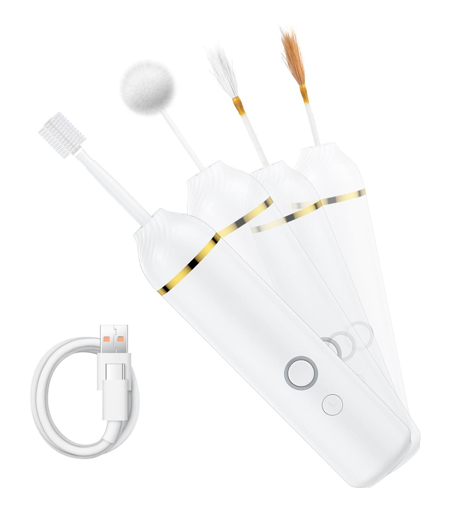 Premium Ear Wax Removal Tool Kit - Electric Ear Pick with 4 Tips for Adults & Kids | Effective Earwax Cleaner & Pressure Relief - Buy Online on GoSupps.com