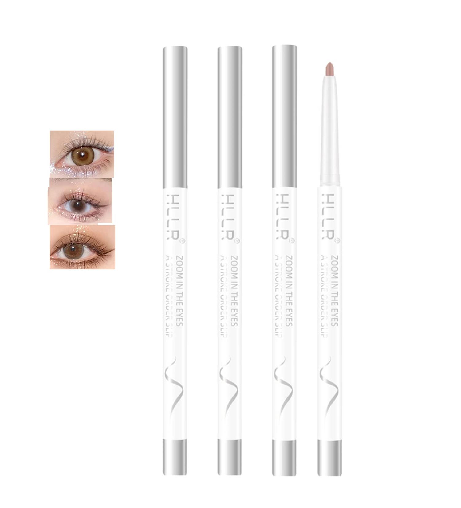 Korean Eye Brightener Highlighter & Primer 2 Pairs Pack Eyeliner Pencil Duo #01#02#03 - Buy Online on GoSupps.com