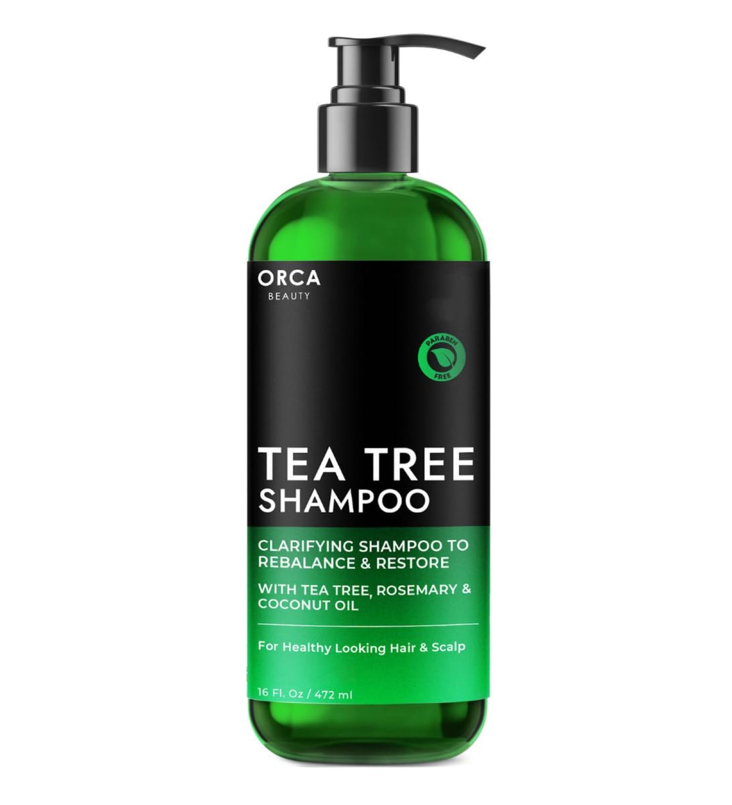 Buy Tea Tree Oil Shampoo for Healthy Hair - Dandruff Oily Hair & Dry Scalp Treatment (16oz) - International Shipping Available - Buy Online on GoSupps.com