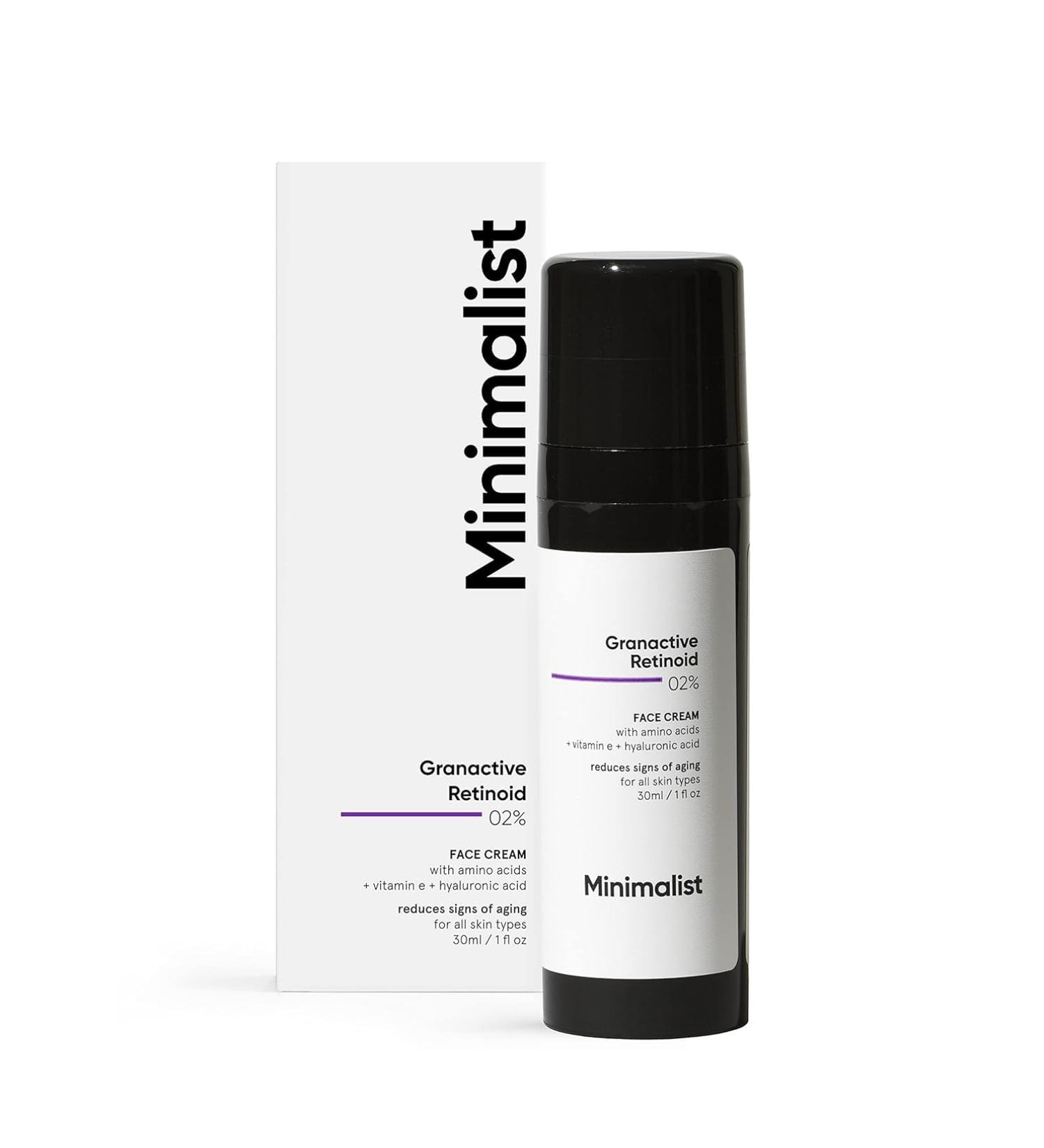 Shop Mini_malist 2% Retinoid Anti-Aging Night Cream | Reduces Wrinkles & Fine Lines | Gentle Retinol for Sensitive Skin - International Shipping Available - Buy Online on GoSupps.com