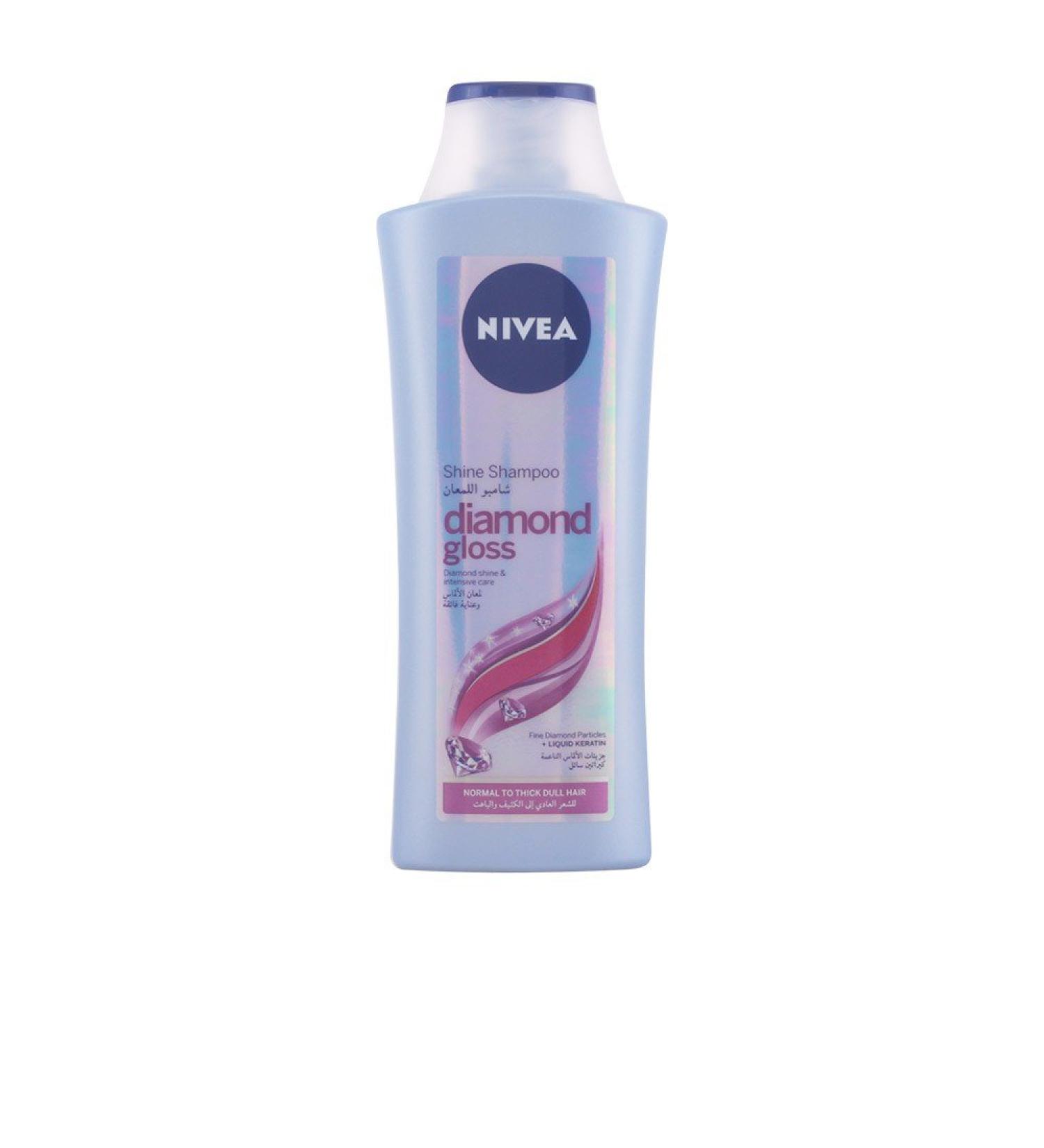 Nivea Diamond Gloss Shampoo - Shine & Intensive Care 400ml | Nourishing Hair Care for All Hair Types - Free International Shipping - Buy Online on GoSupps.com
