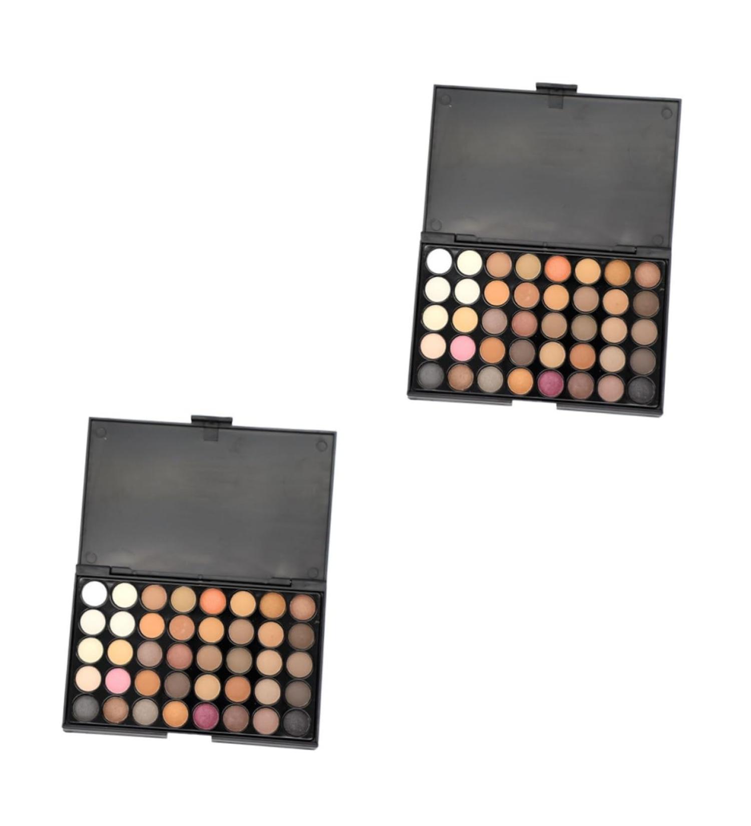 Beavorty 2pcs 40 Makeup Palette Eyeshadow Matt Eyeshadow Pallet Eye Shadow Eyeshadow Palette Smoky Makeup - Buy Online on GoSupps.com