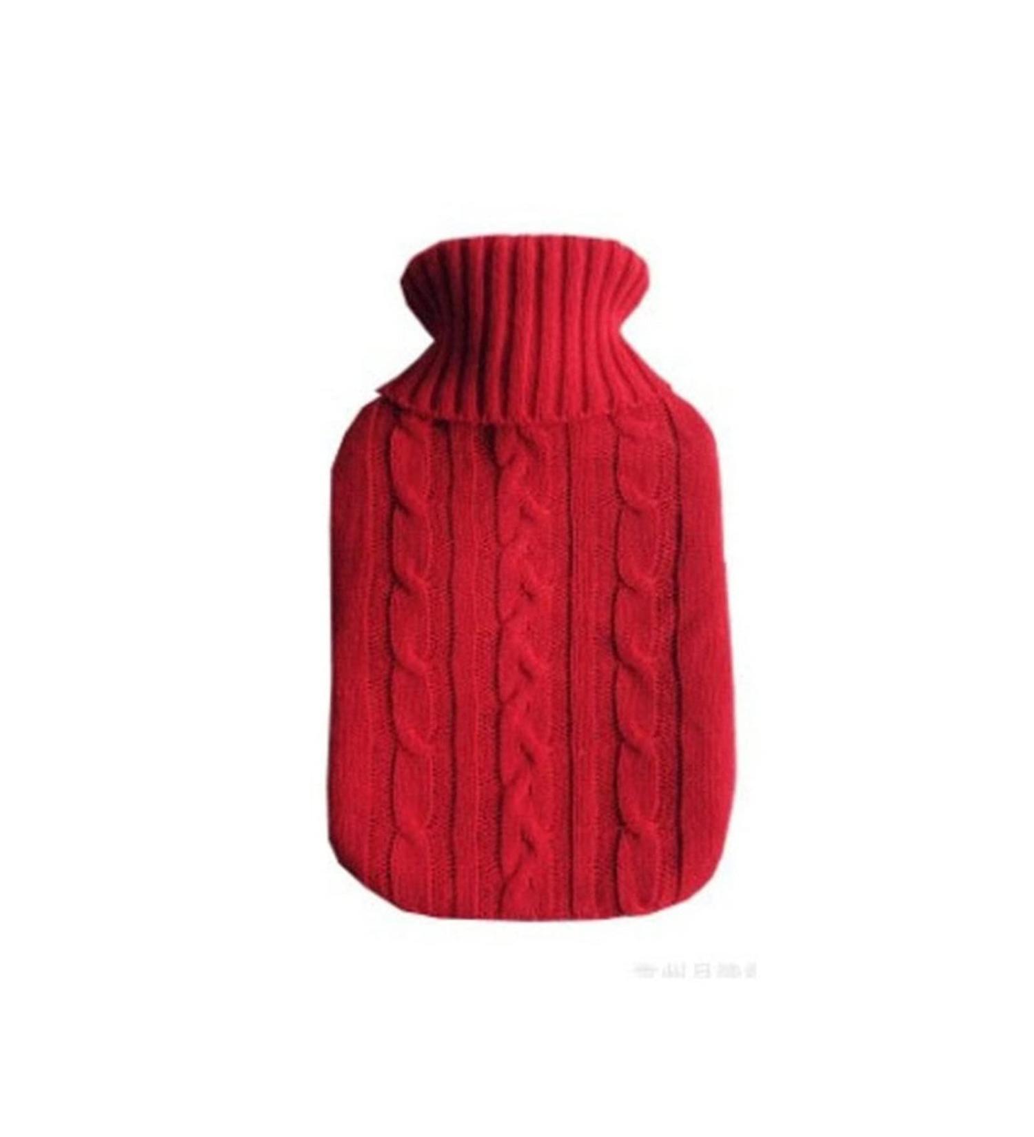 Xiaoye 2000ml Explosion-Protected Hot Water Bottle - Safe Soft Large Red Cover for Winter Heat Protection - Buy Online on GoSupps.com