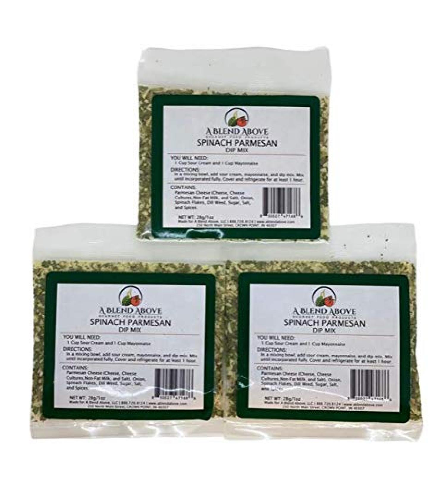 A Blend Above Spinach Parmesan Dip Mix, 1oz, (3 Pack)