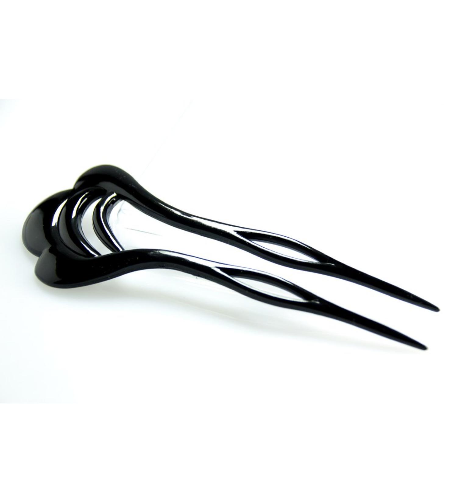 1pc Black Wavy Hairpin 11cm - Made in Germany | WeLoveBeads - International Shipping Available - Buy Online on GoSupps.com