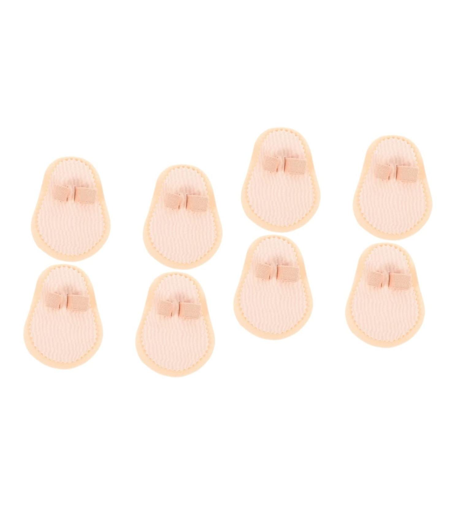 Healeved Hallux Valgus Corrector Pad Set - 8 Pcs Toe Protectors, Splint, Separator | Lightweight & Comfortable Design | Foot Care for Bunions, Hammer Toes - 2 Pairs Light Brown - Buy Online on GoSupps.com
