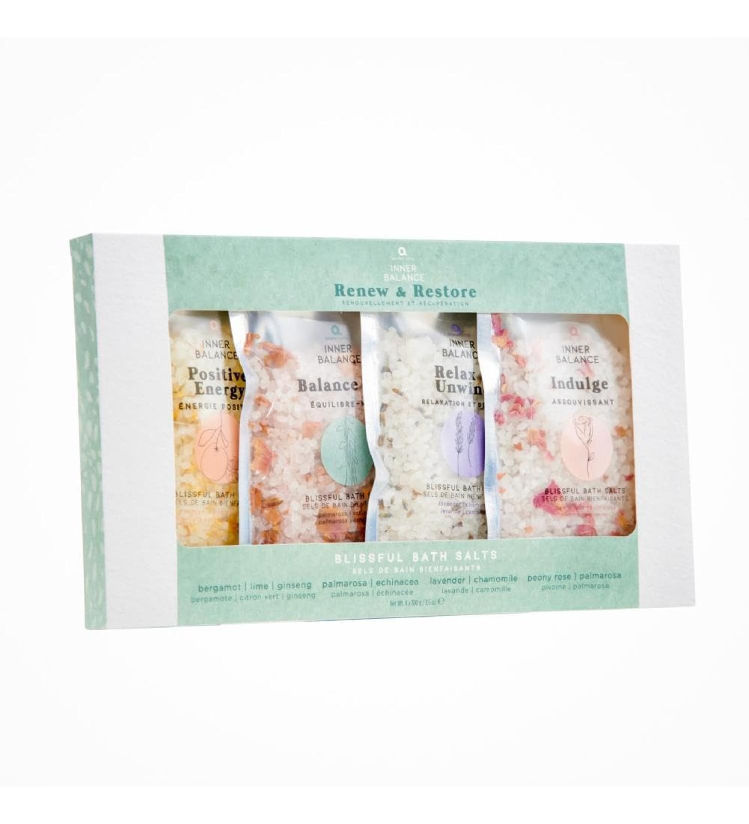 Relaxing Renew and Restore Blissful Bath Salts Set - Buy Online on GoSupps.com