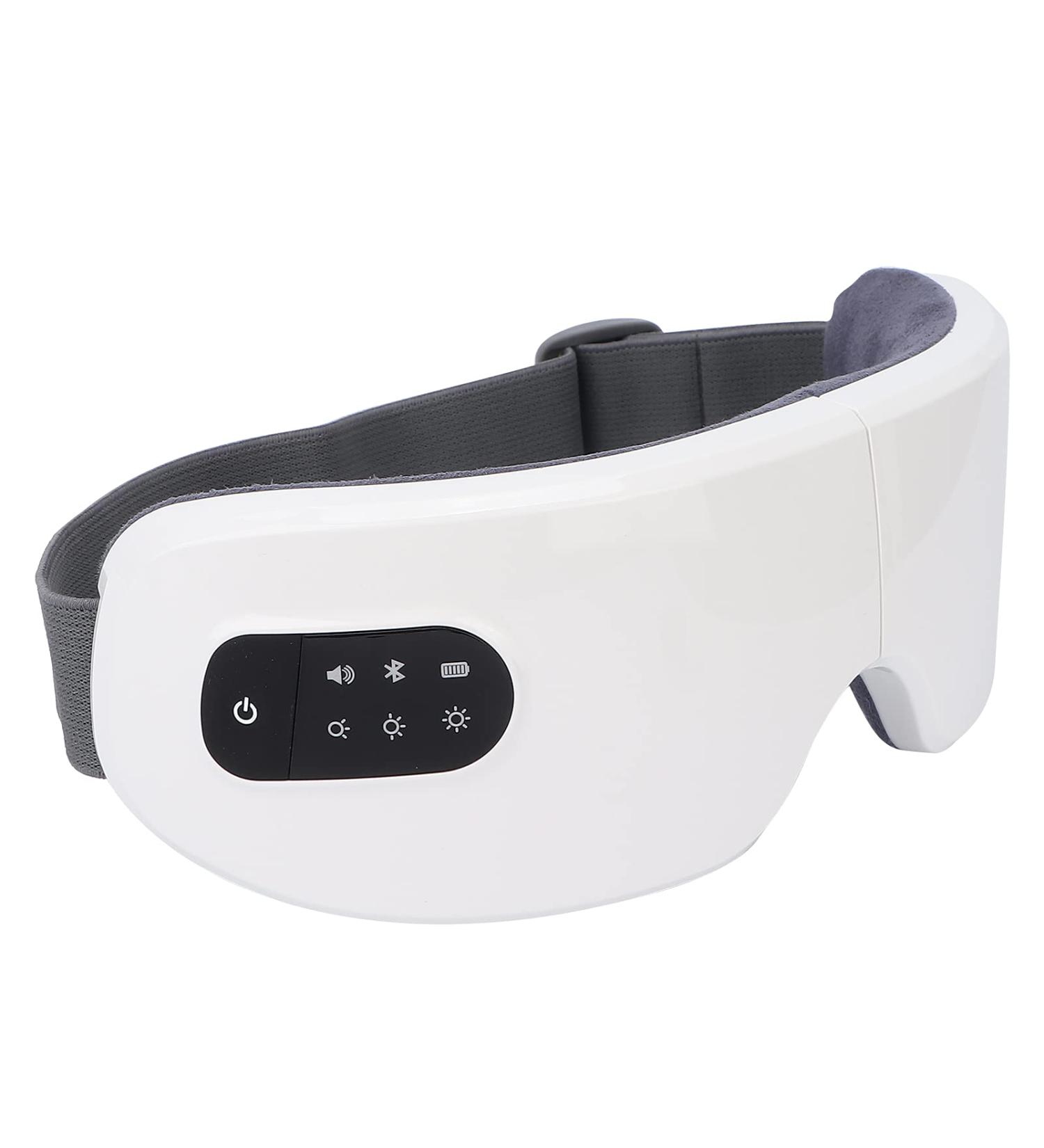 USB Electric Eye Massage Device Warmth & Bluetooth Music for Relaxation Dry Eyes Relief Dark Circles & Better Sleep - Buy Online on GoSupps.com