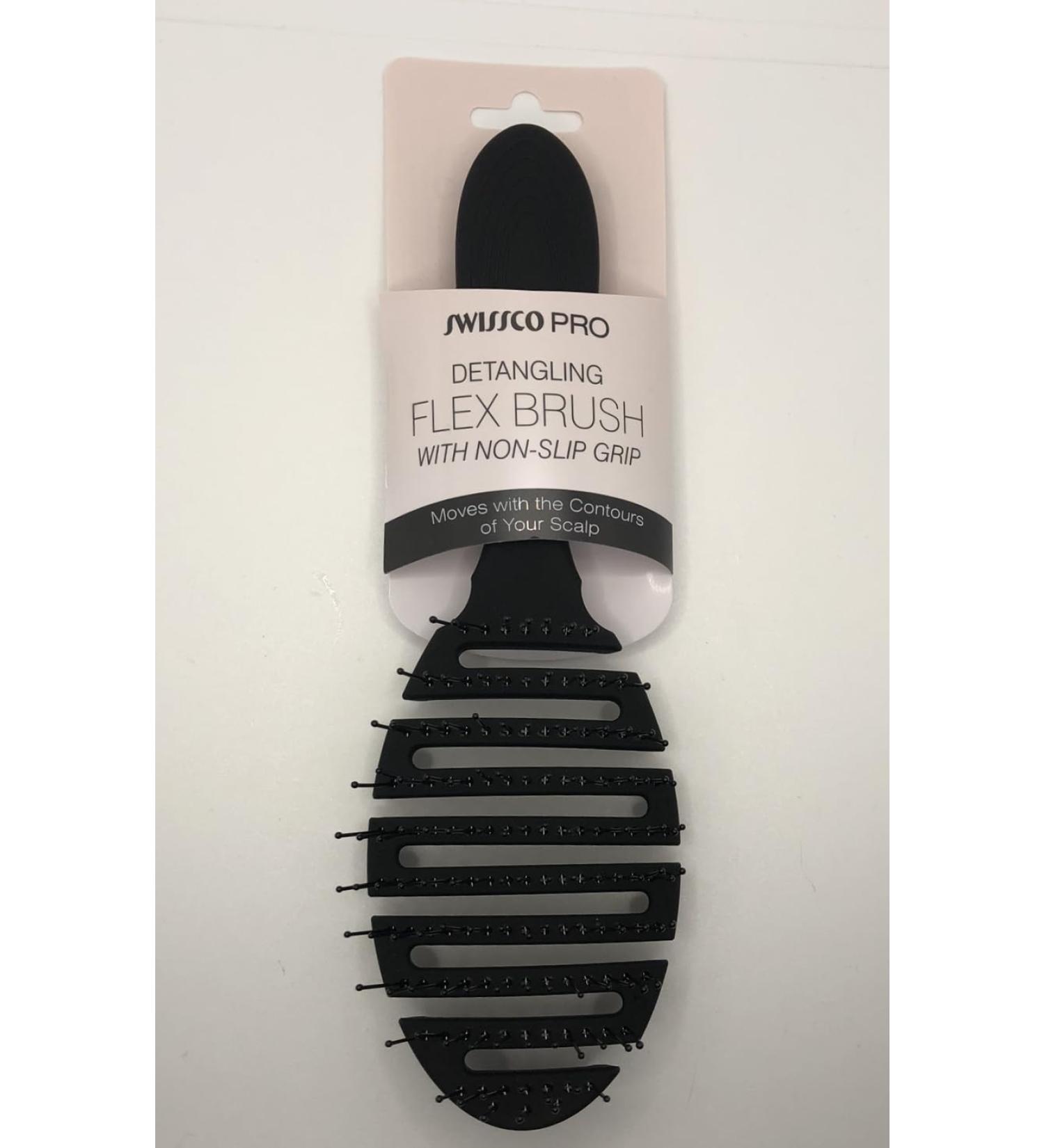 Swissco Pro Brosse d m lante flexible avec poign e antid rapante (Noir)