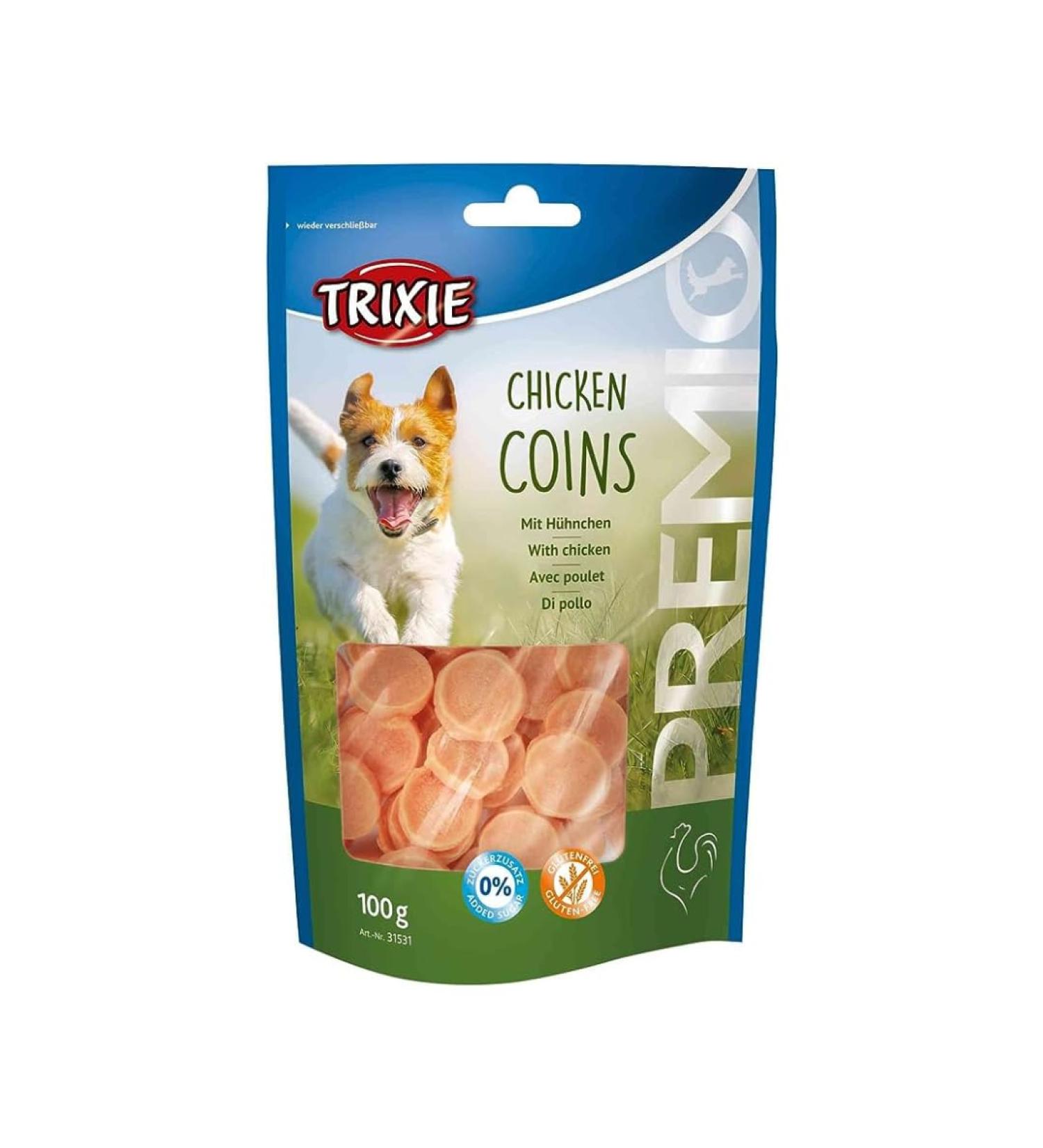 Trixie Premio Dog Chicken Coins 100g | Gluten-Free Grain-Free Treats for Training & Rewards | Assorted Duckies 20g (5 Pack) - Premium Dog Treats - Buy Online on GoSupps.com
