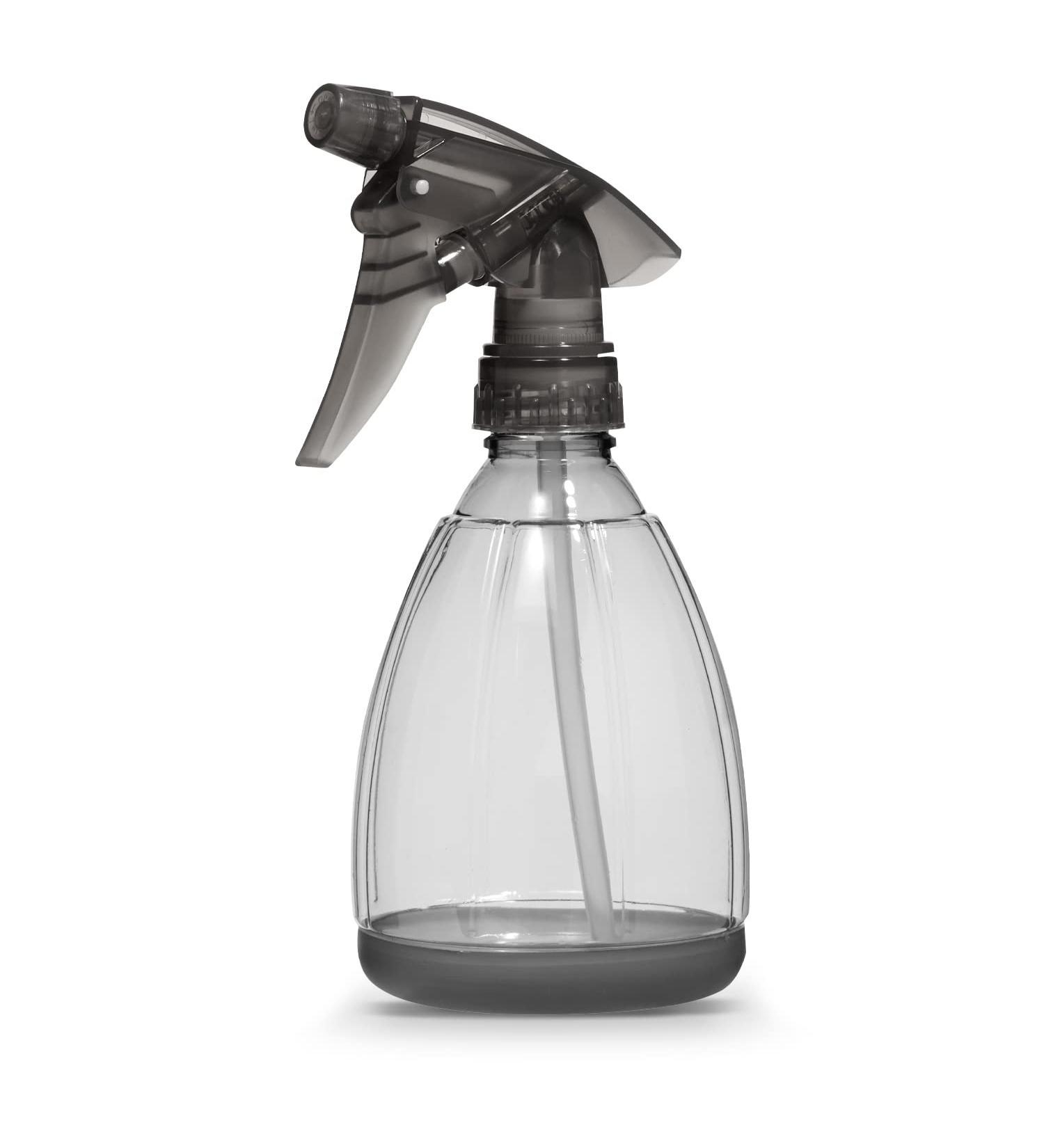 Bar5F 12 oz Plastic Spray Bottle - Leak Proof, Adjustable Fine to Stream Output - Refillable Heavy Duty Sprayer for Salons, Spas, Household Cleaning & Cooking - Smoke Grey - Buy Online on GoSupps.com