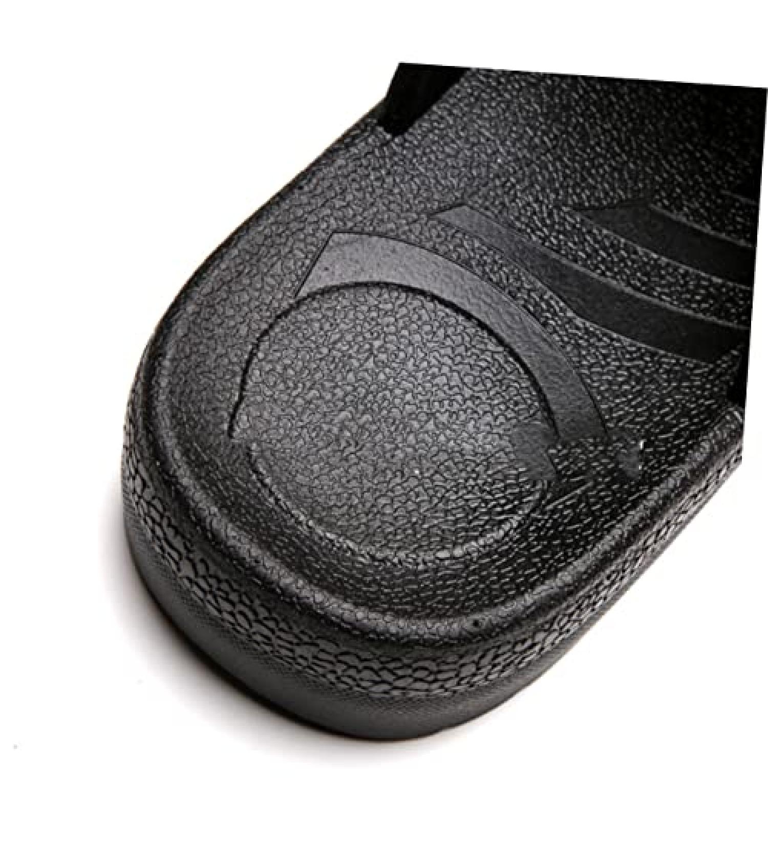 Veemoon Black Leather Slides - Anti-static Couple Slippers and Work Shoes - Buy Online on GoSupps.com