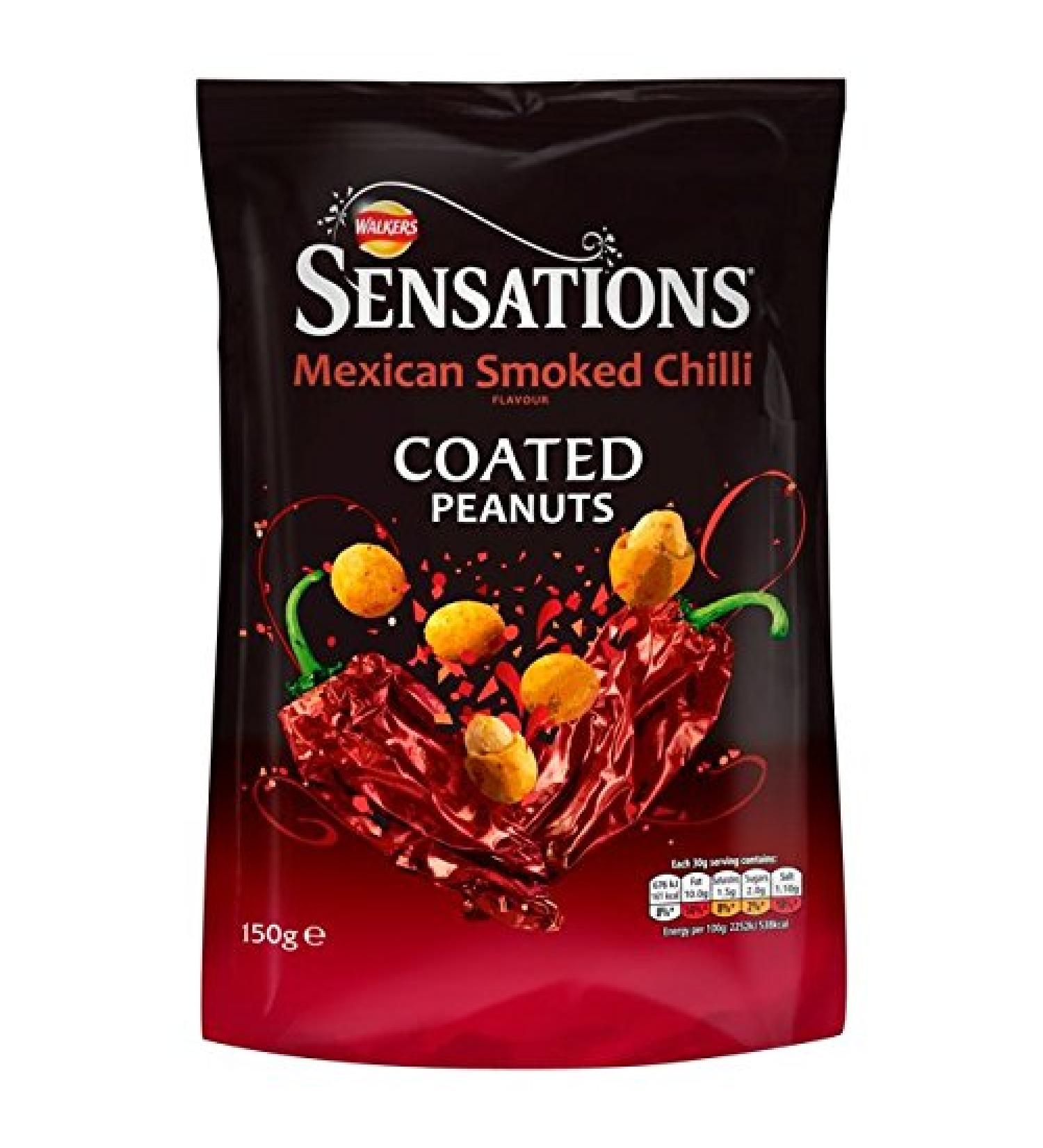 Walkers Walkers Sensations Peanuts Mexican Smoked Chilli 150g