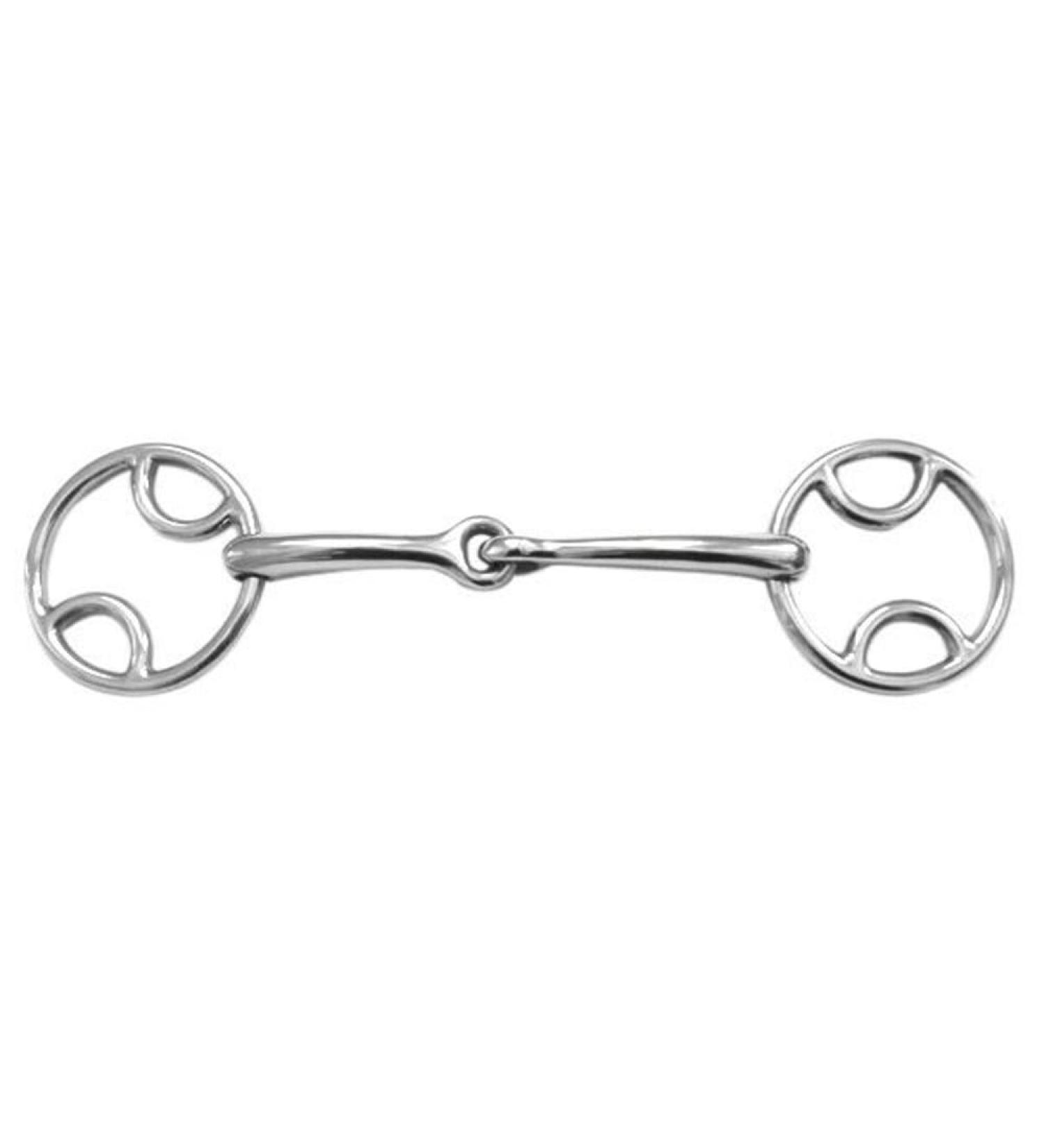 Loop Ring Bridle Standard Width Mouthpiece Single Jointed 11.4 cm