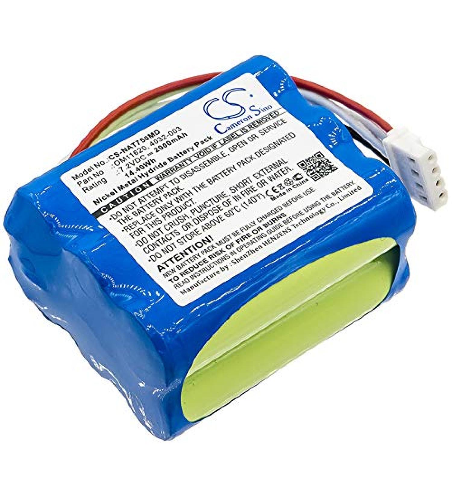 FITHOOD Battery Replacement for Nonin 7500 Pulse Oximeter - 2000mAh/7.2V - International Shipping Available - Buy Online on GoSupps.com