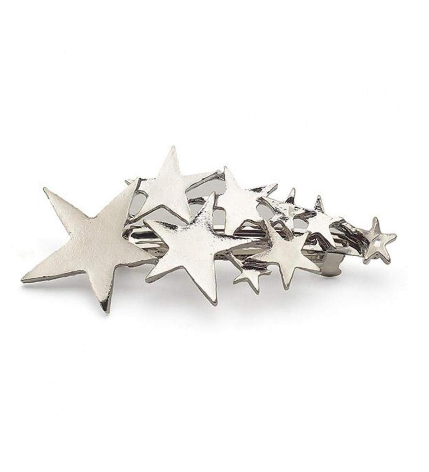 1pc Alloy Hairpin Silver Hair Ornament Hair Clip Stars Shape Hair Pins Women Cute Star Hair Styling Jewelrys - Buy Online on GoSupps.com