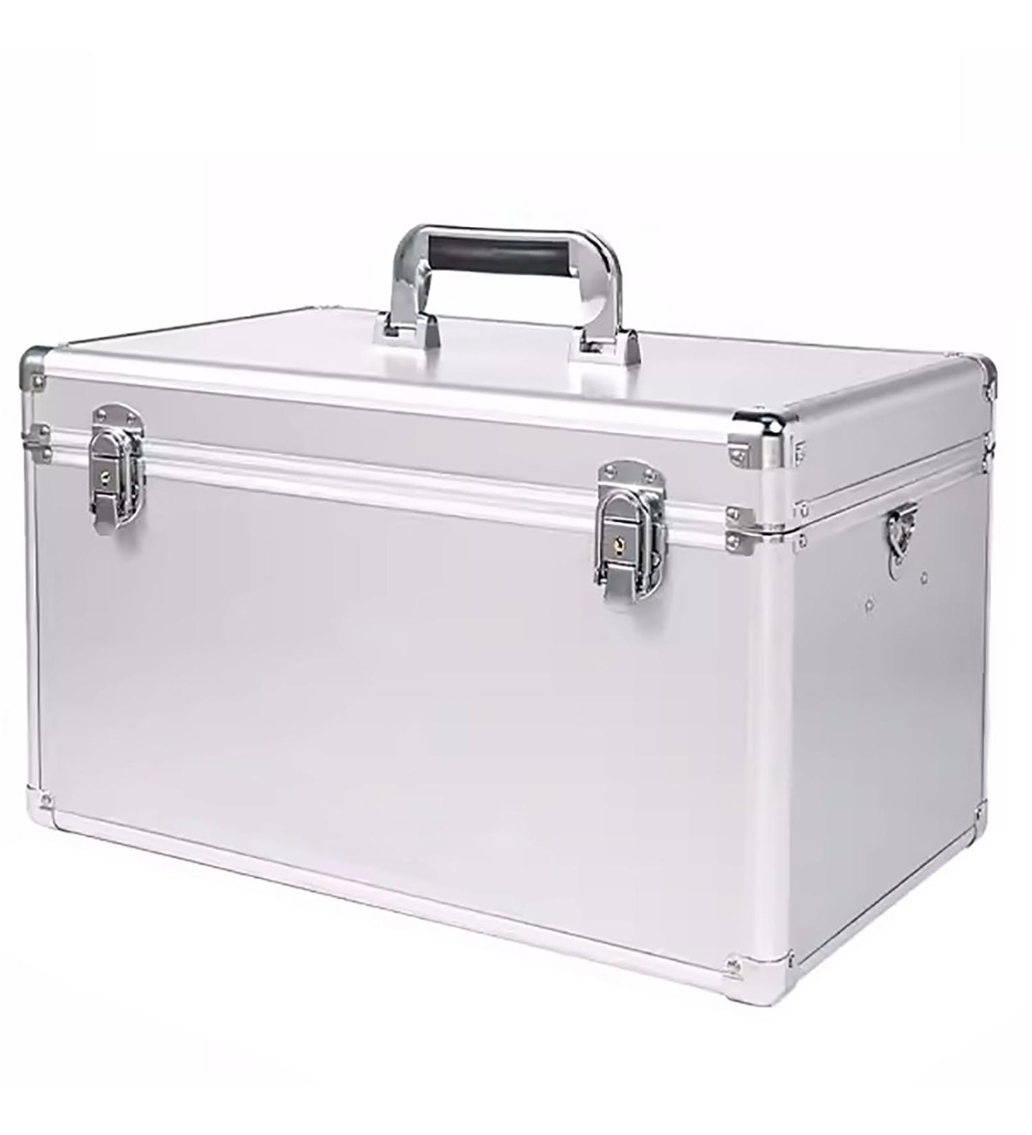 WHYATT Medicine Lock Box - Secure Aluminum Storage for Medications | 17.7x10.6x10.6in with Key | International Shipping Available - Buy Online on GoSupps.com