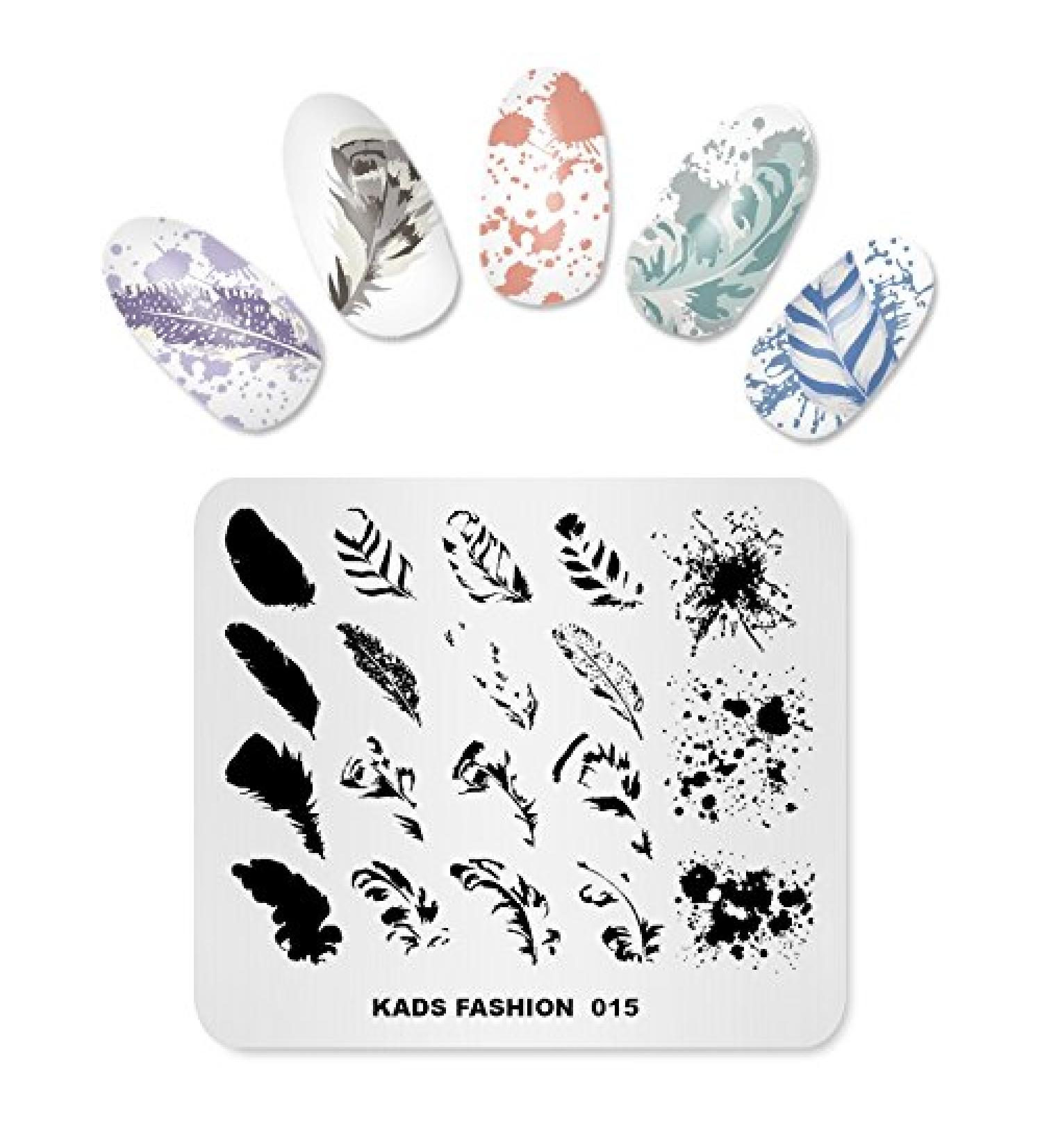 KADS Fashion Nail Stamping Plate DIY Image Template for Manicure - FASHION 015 - Buy Online on GoSupps.com