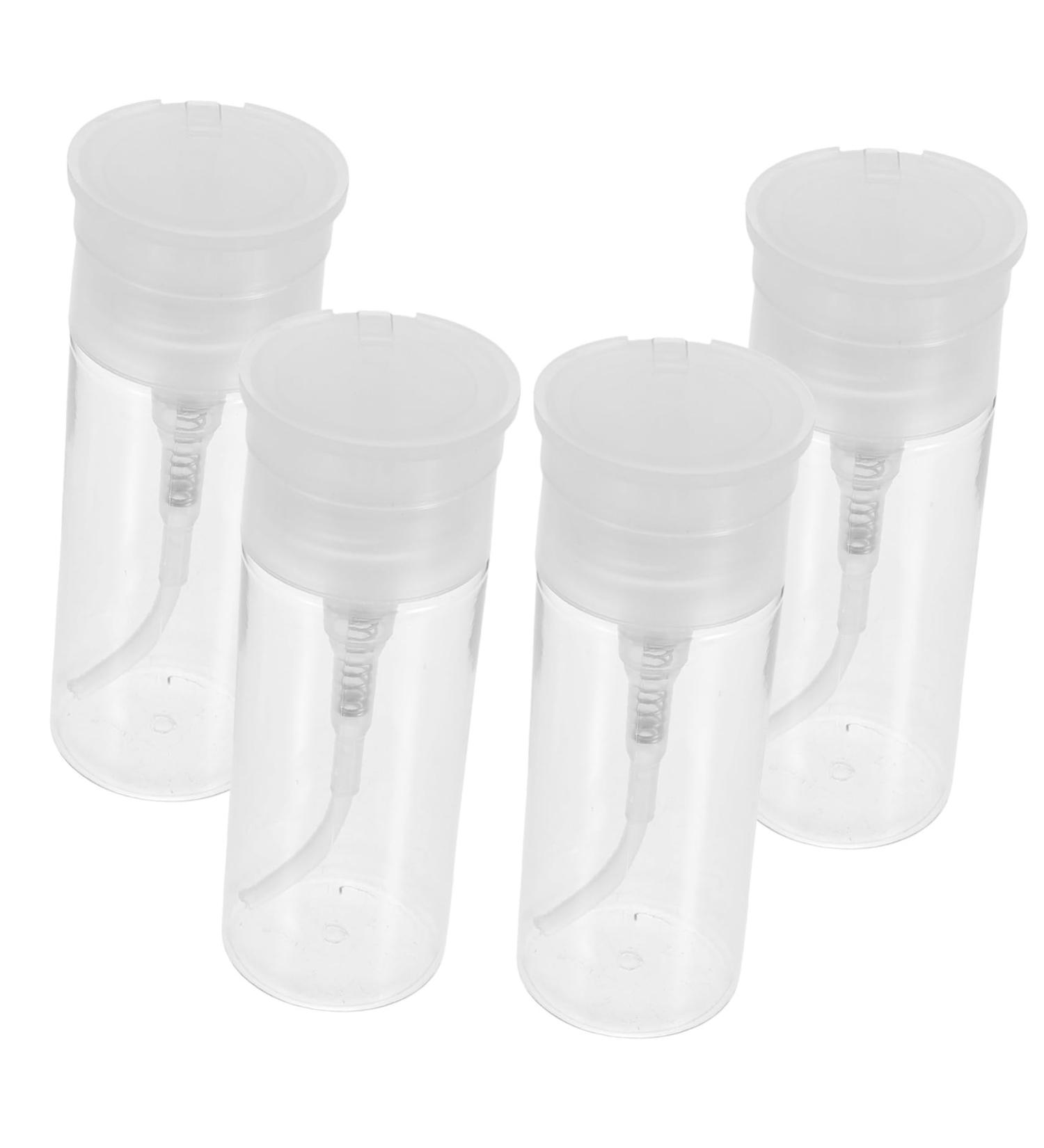 Gogogmee 1 Set Nail Polish Remover Bottle Press Bottle Makeup Remover Bottle Empty Bottle Press down Bottle Nails Nail Polish Pump Dispenser Nail Polish Push down Bottle White The Pet - Buy Online on GoSupps.com