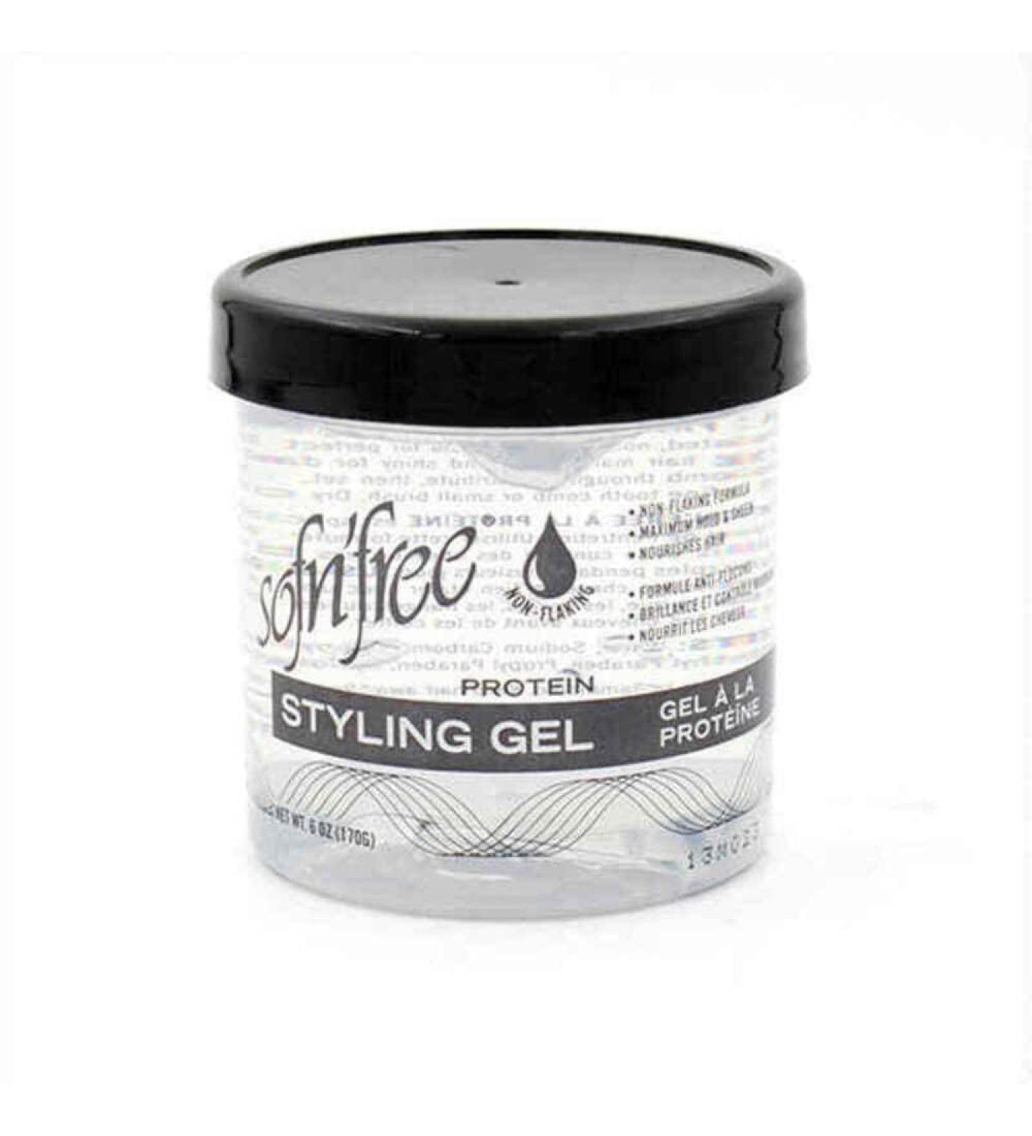 Sof n' Free Protein Styling Gel Maximum hold 6oz 170g by Sof n' Free