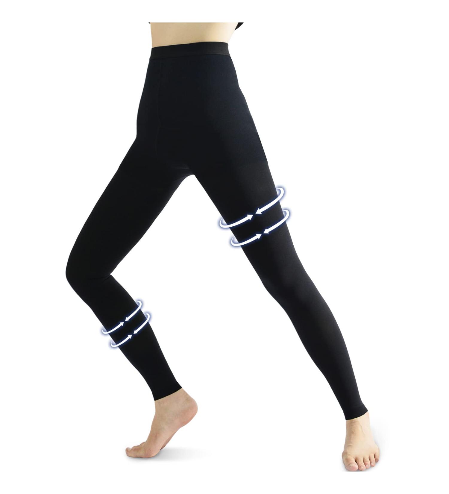 beister Medical Compression Pantyhose 20-30mmHg Support Tights - Footless, Waist High, Opaque - Men & Women - Varicose Veins, Edema, Flight - Black S - Buy Online on GoSupps.com