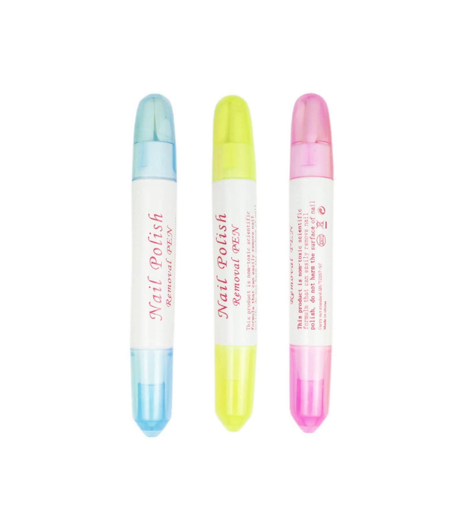 CAM2 Nail Polish Remover Pens 3 Piece Nail Polish Remover Pen Nail Art Fillable Nail Polish Remover Pens With 9 Replaceable Replacement Tips - Buy Online on GoSupps.com