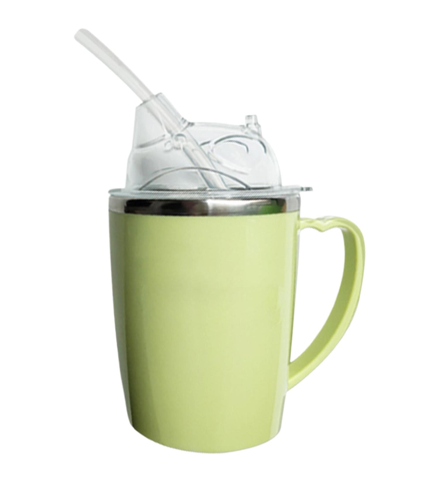 Adult Sippy Cup 11.8 Oz Spill Proof Cups for Adults 3 Modes Anti Choke Safe Drinking Cup with 11.8'' Tube & Handle for Disabled Adults Elderly Drinking Aids Insulated Hospital Mug Cups Glasses - Buy Online on GoSupps.com