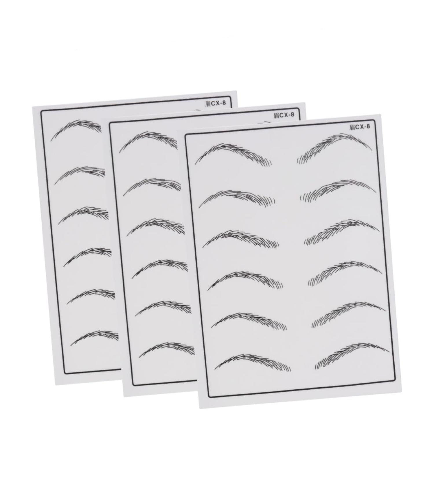 Angoily Eyebrow Practice Skin Eyebrow Microblading Skin Eyebrow Training Skin Practice Tools - Buy Online on GoSupps.com