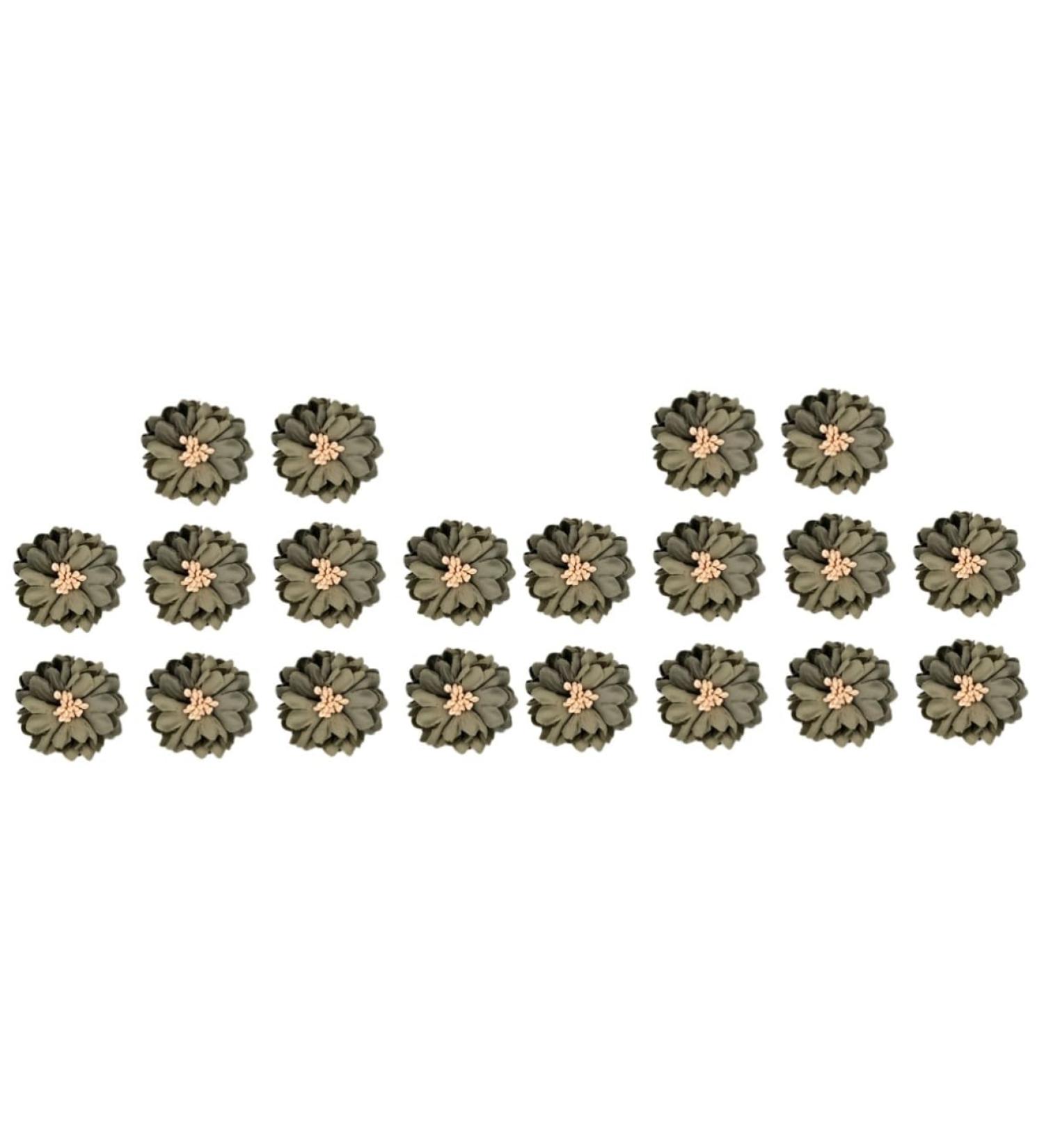 Zerodeko 40 Pcs Decor Gold Fruit Bowl Floral Patches Simulated Flower Patches Flowers on Accessories Manual Olive Greenx2pcs 4X4x2pcs - Buy Online on GoSupps.com