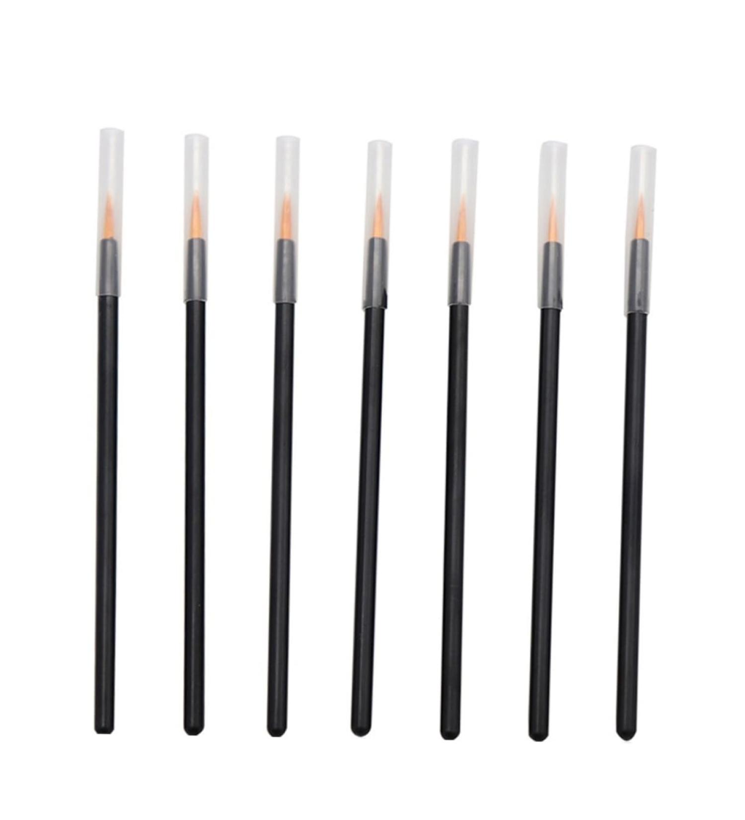 MUSISALY 100pcs Cosmetics Brush Fine Eyeliner Brush Small Eyeliner Brush Lip Makeup Brushes Orange - Buy Online on GoSupps.com