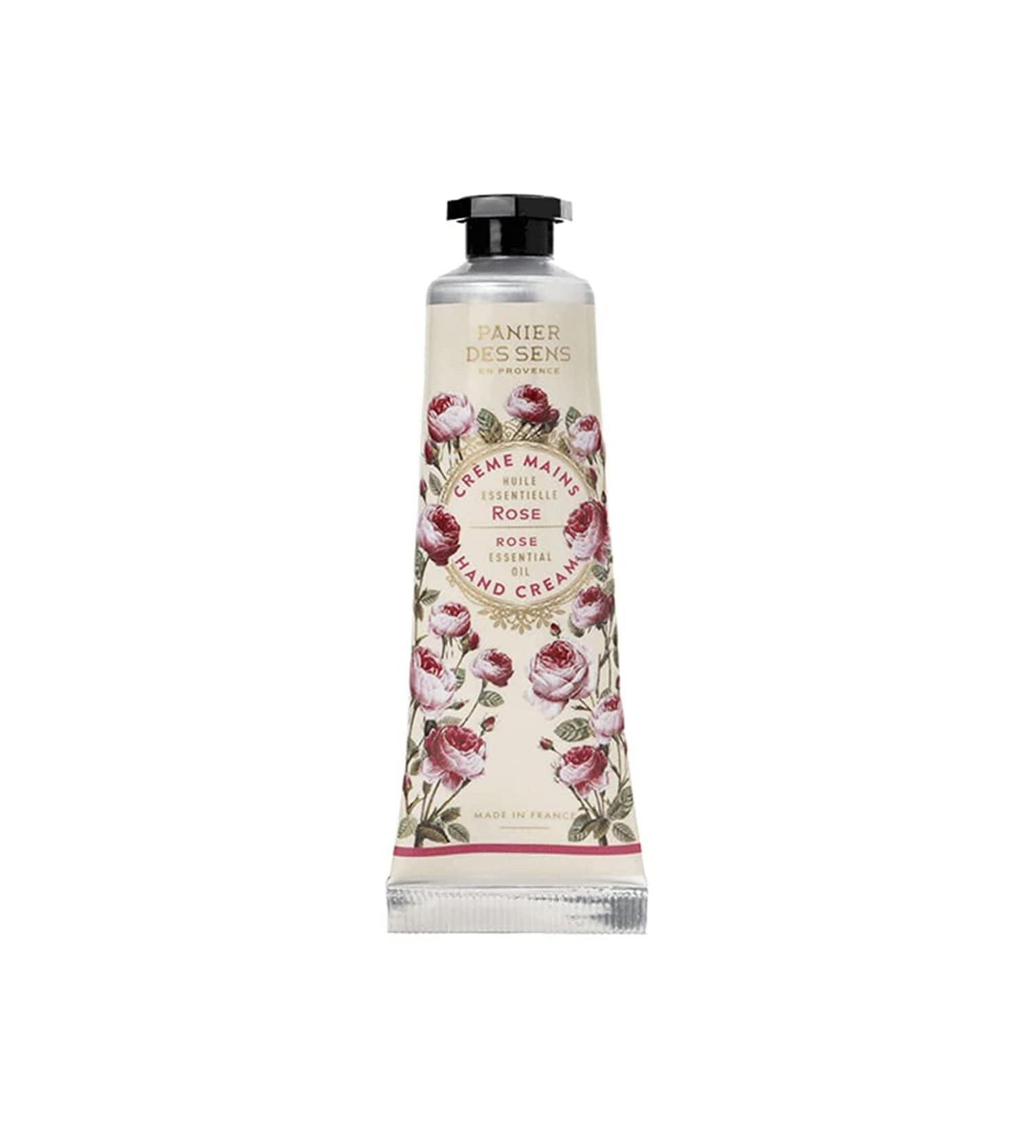 Panier des Sens Rose Hand Cream with Olive Oil & Shea Butter - 1 Fl Oz (30ml) - Made in France - 97% Natural - Buy Online on GoSupps.com