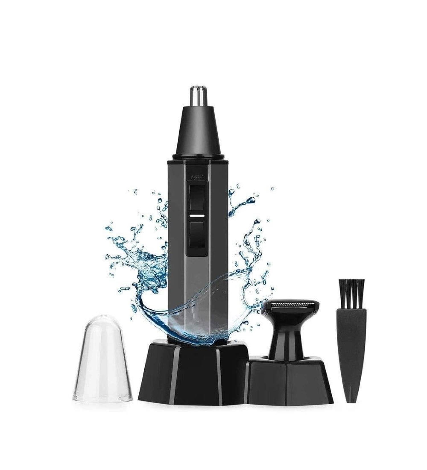 Professional Ear and Nose Hair Trimmer - Painless Waterproof Dual Edge Clipper for Men & Women - Battery Operated - Buy Online on GoSupps.com