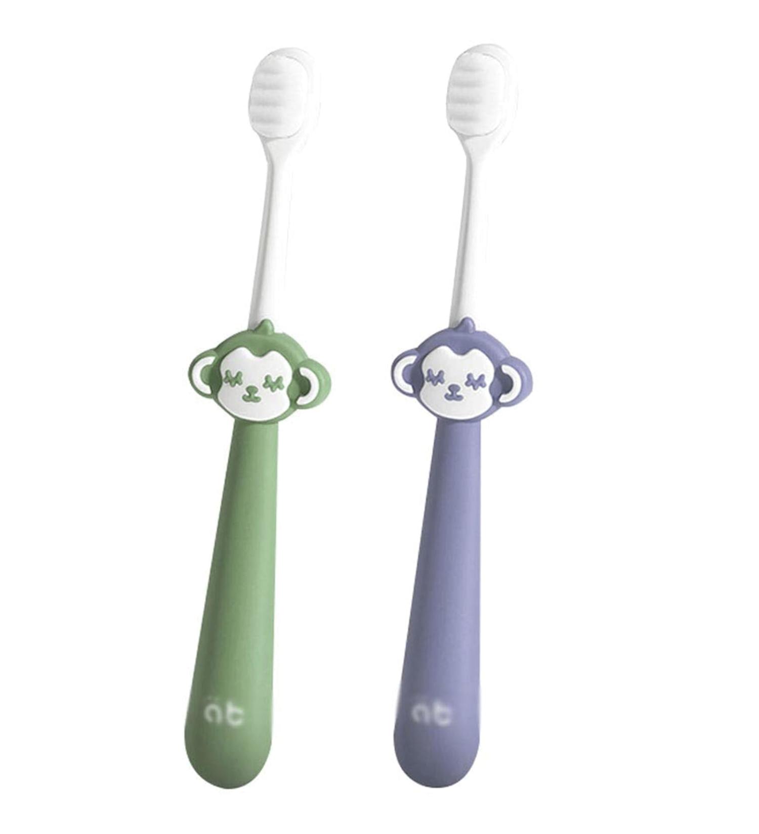 Buy Zumaha Compactly Cute Toothbrush for Toddlers | Extra Soft Bristles | 2-Pack Ergonomic Design for Ages 1-10 - Buy Online on GoSupps.com