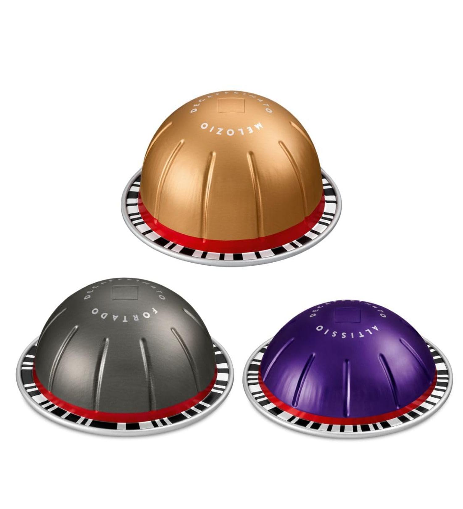 BC233 Vertuoline The Decaffeinated Assortment - Decaf Melozio Decaf Fortado & Decaf Altissio for a total capsules pods 30 Count - Buy Online on GoSupps.com