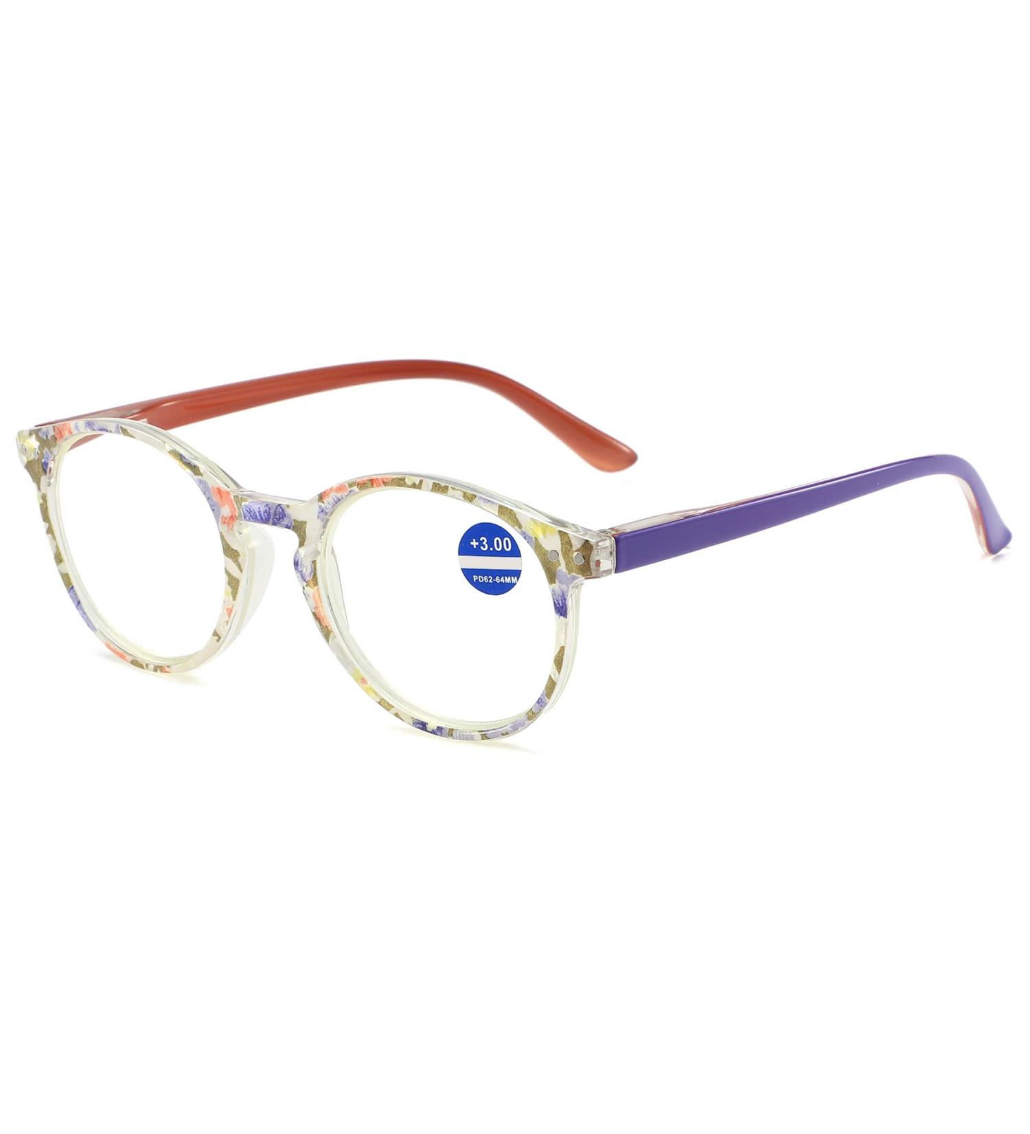 Buy Lanomi Women's Blue Light Filter Glasses - Retro Floral Design Anti-Blue Light Reading Aid (1.0 to 4.0 Diopters) - International Shipping Available - Buy Online on GoSupps.com