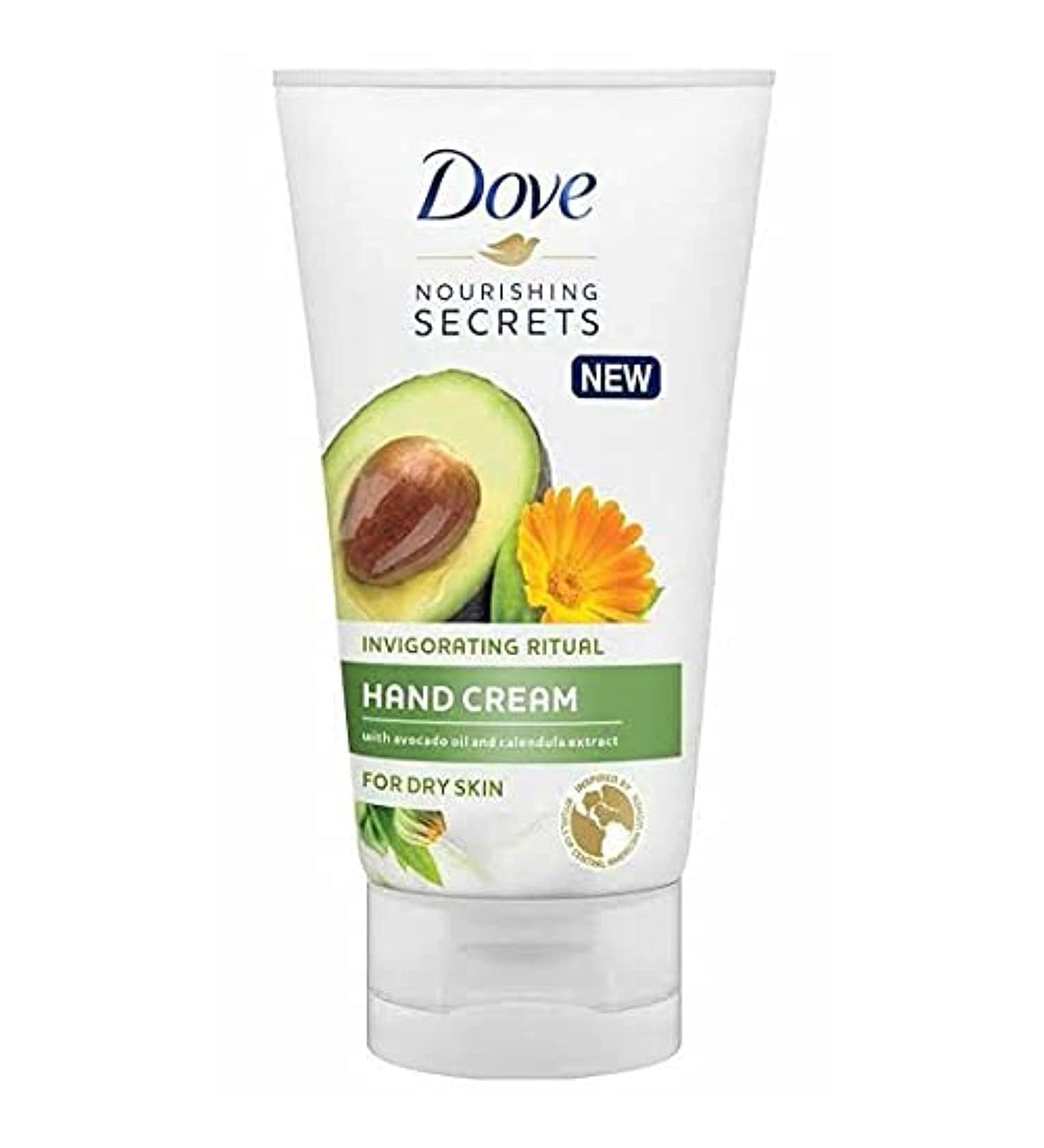 Dove Hand Cream Invigorating Ritual | Avocado Oil & Calendula Extract | 3 x 75ml - International Shipping Available - Buy Online on GoSupps.com