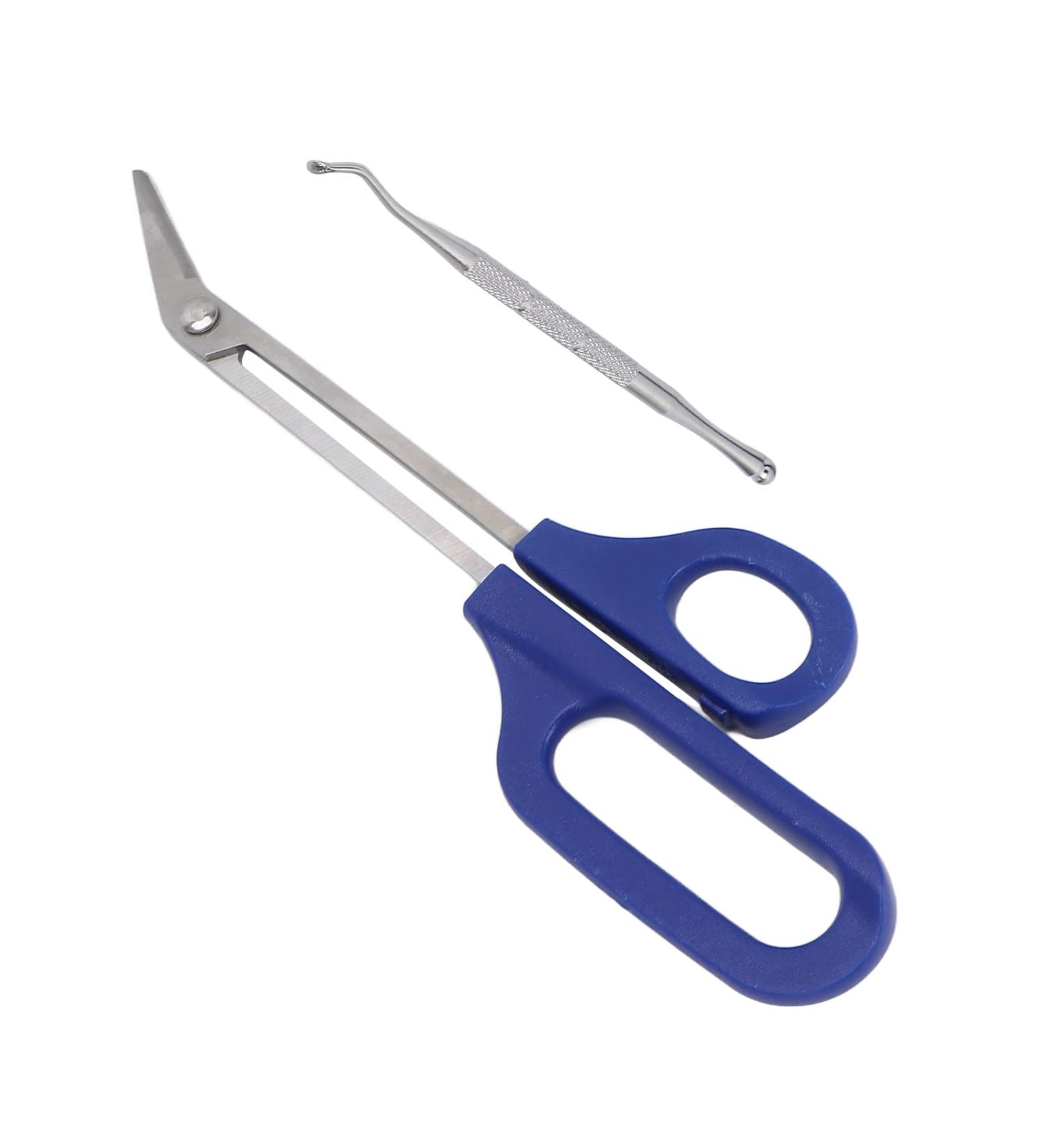 Long Handle Toenail Clippers Ergonomic Firm Toenail Scissors Sturdy Rust Proof Portable Toenail Lifter for Home Travel for Elderly for Pregnant Woman(L) - Buy Online on GoSupps.com