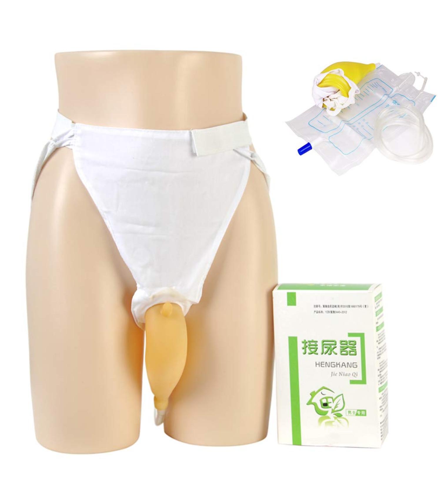 Portable Male & Female Urinal Bag - Wearable Pee Collector with Elastic Waistband for Travel - Buy Online on GoSupps.com
