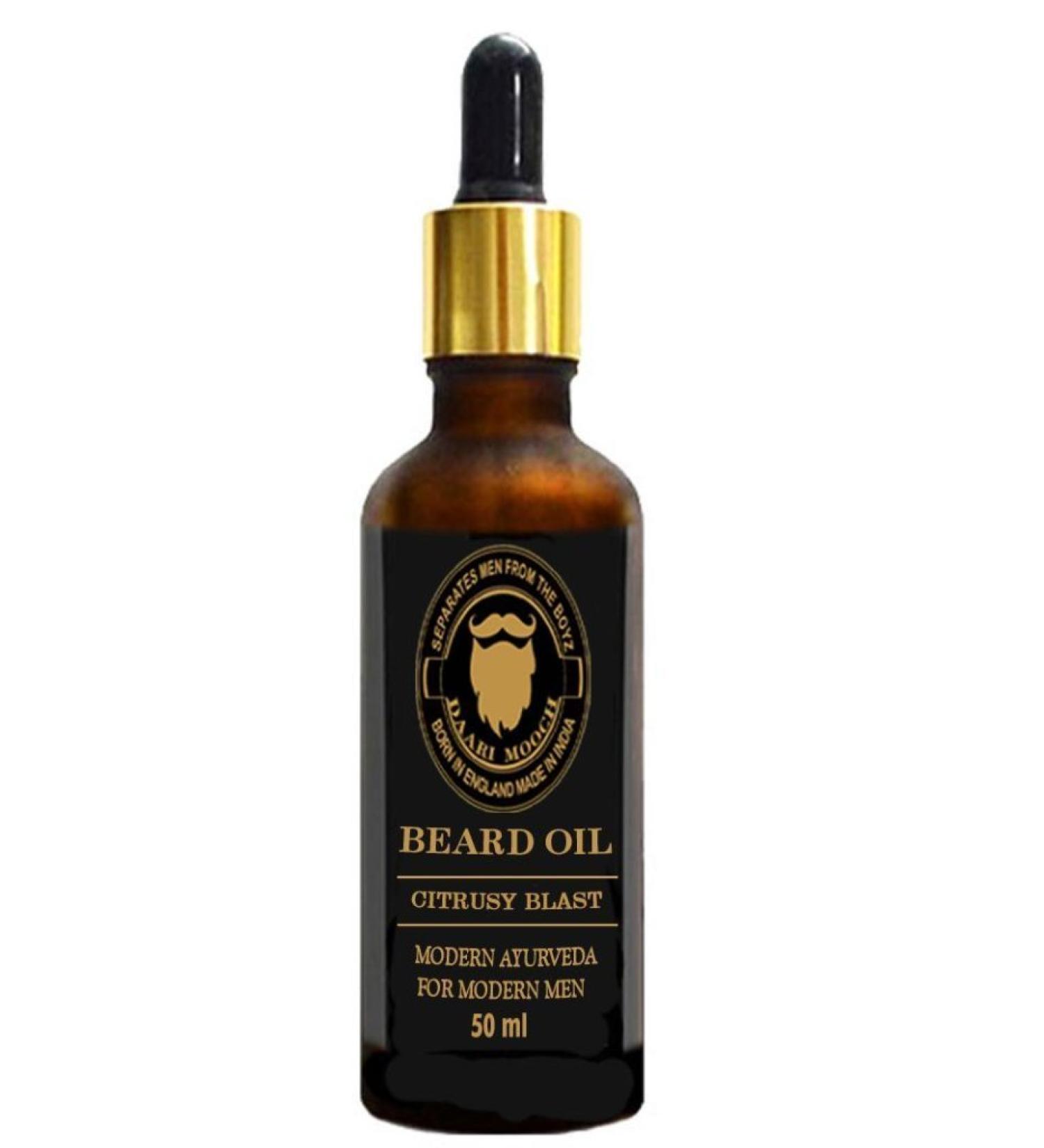 Premium Citrus Beard Oil - 20ml | Nourishing & Hydrating | International Shipping Available - Buy Online on GoSupps.com