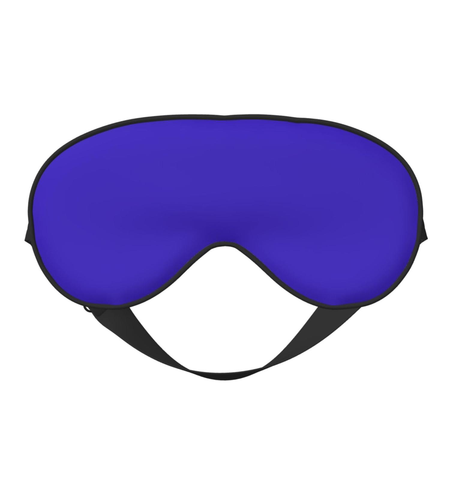 Dark Blue Sleep Mask - Double-Sided Adjustable Eye Covers for Perfect Shading & Reduced Eye Edema - Soft & Comfortable for Enhanced Sleep - Buy Online on GoSupps.com