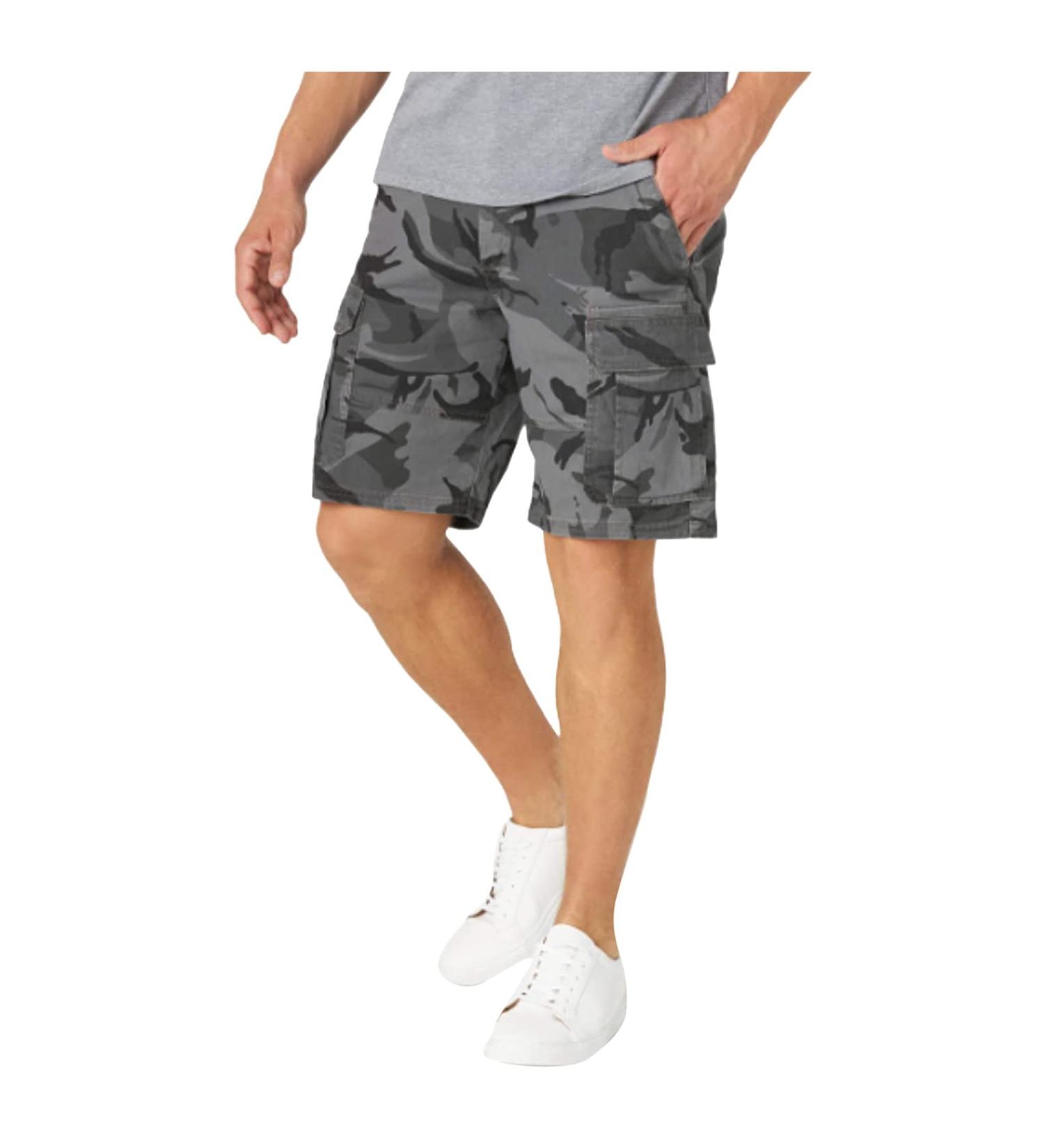 Buy Ronony Men's Monochrome Cargo Shorts - Summer Chino Shorts for Sports & Leisure | XXL Black Ripstop Jogging Pants - Buy Online on GoSupps.com