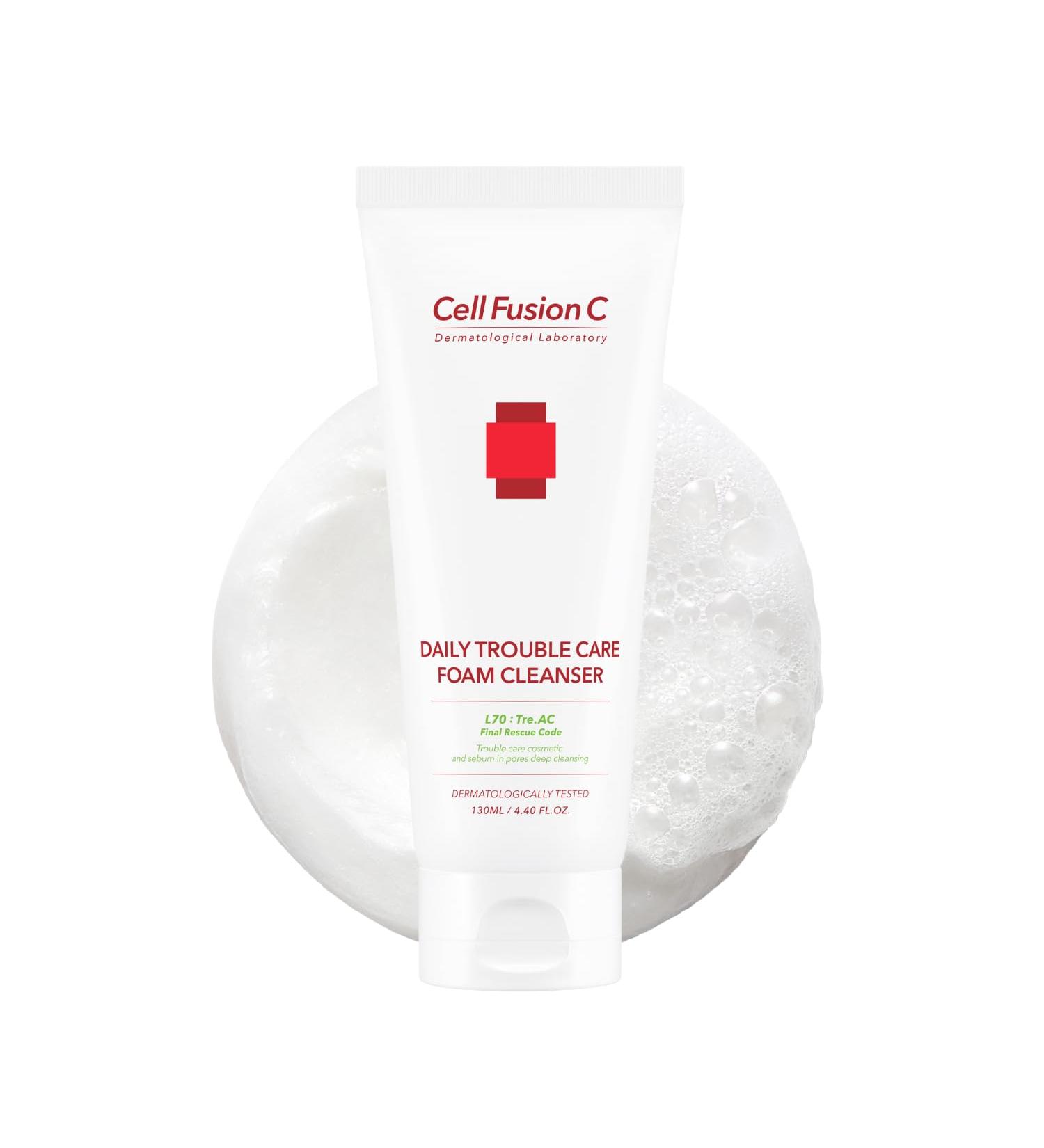  Cell fusion C Tre.AC Daily Trouble Care Foam Cleanser 130ml - Buy Online on GoSupps.com