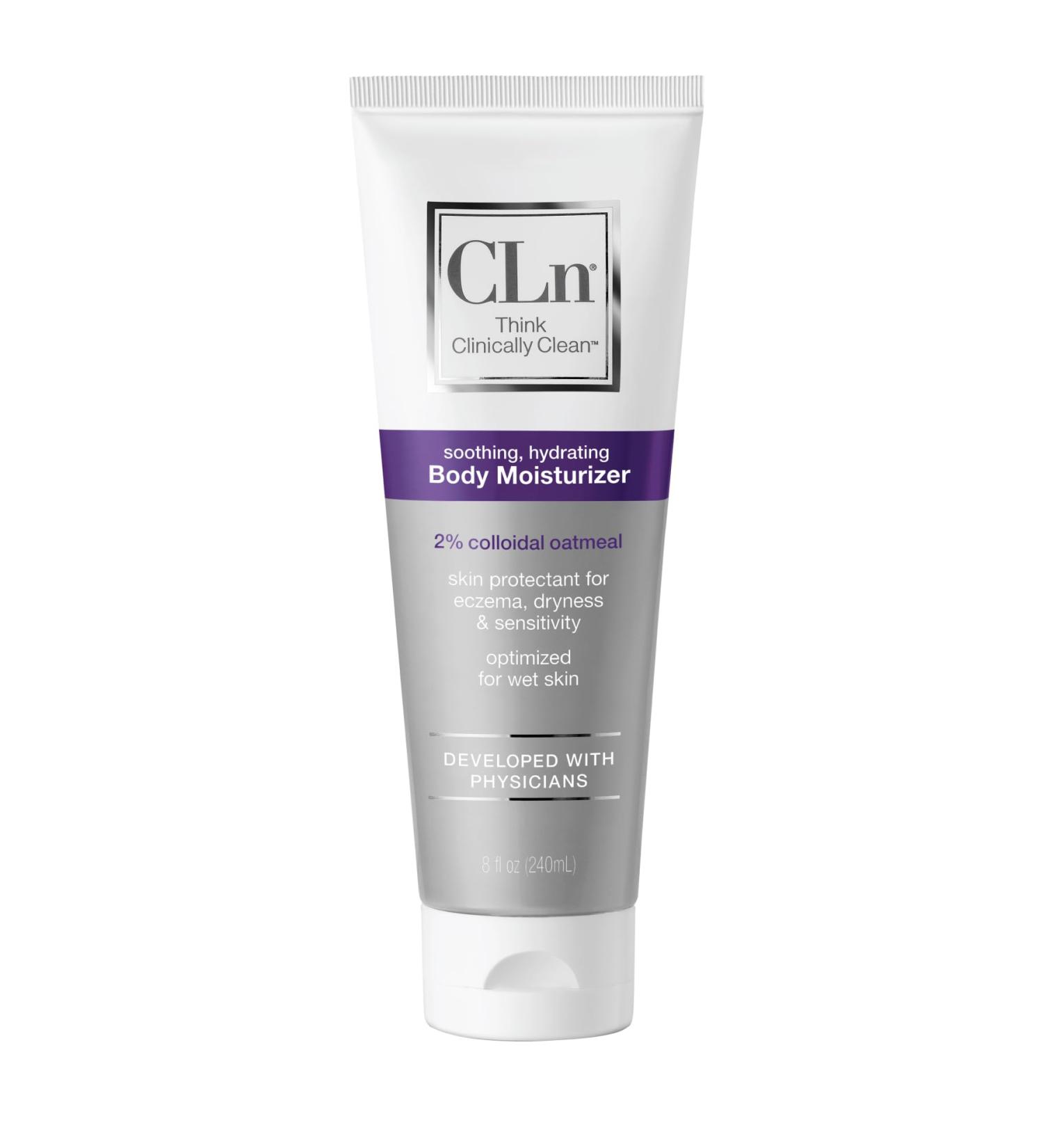 CLn Body Moisturizer - A skin protectant delivering 2% Colloidal Oatmeal Paraben-Free Dye-Free & Fragrance-Free 8 fl. oz. 8 Fl Oz (Pack of 1) - Buy Online on GoSupps.com