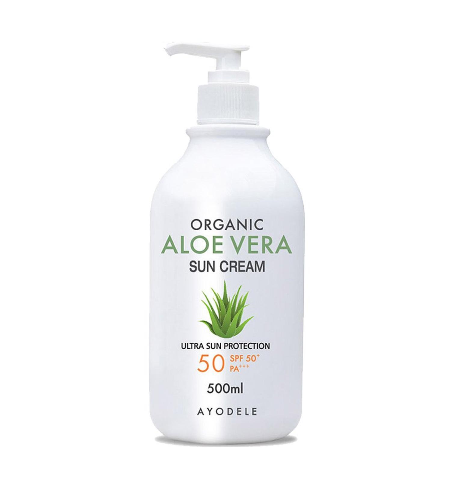 Buy Ayodele Aloe Vera SPF50+ PA+++ Body and Face Sunscreen - 16.9 oz | International Shipping Available - Buy Online on GoSupps.com