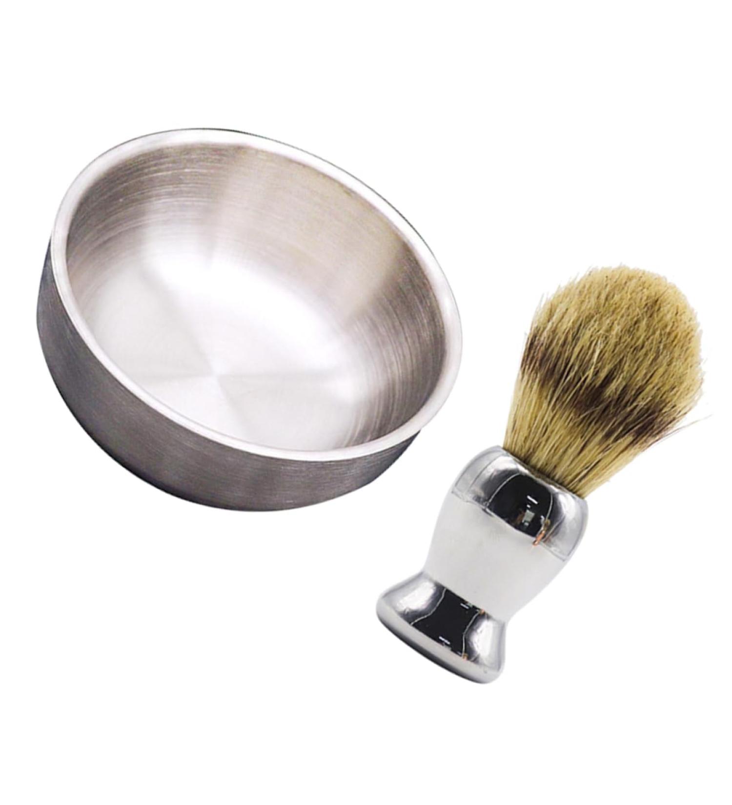 Wooneky 2-Piece Wet Shaving Set | Premium Men's Shaving Brush & Bowl for a Smooth Shave - Buy Online on GoSupps.com