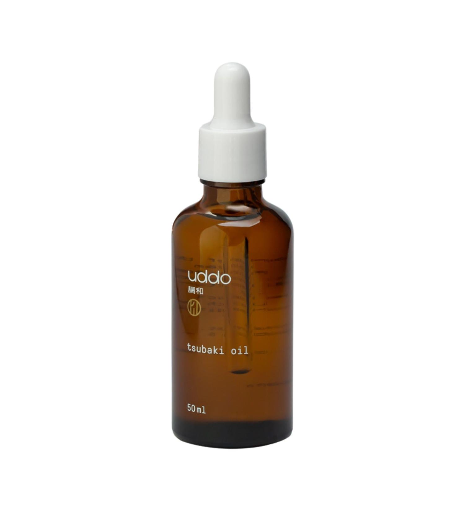 Uddo Natural Camellia Oil for Skin Hair Face 50 ml - Natural Camellia Oil Tsubaki Cold Pressed with Omega 6 9 Fatty Acids Vitamin E Provitamin A Squalane  - Buy Online on GoSupps.com